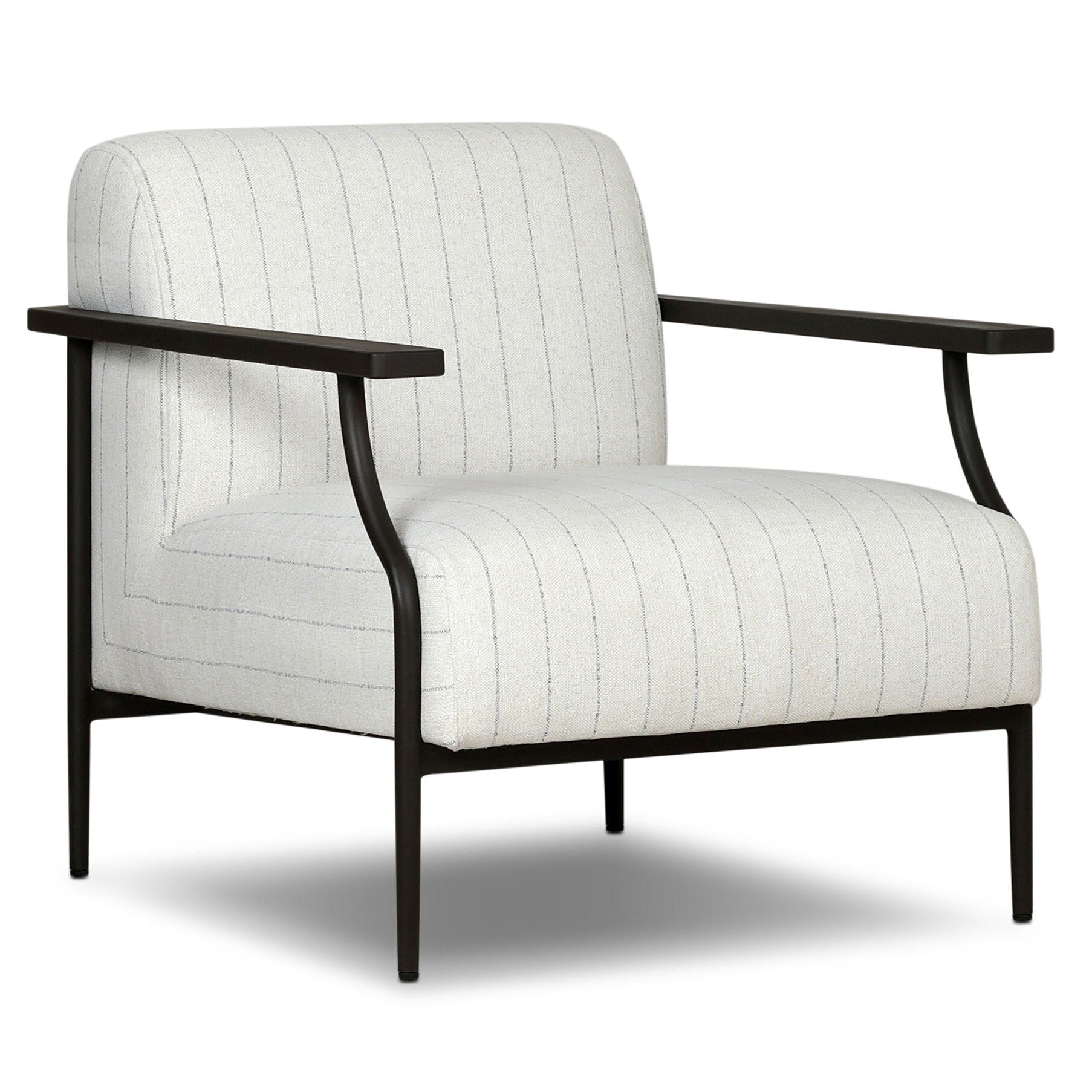 Four Hands Haverford Amalfi Natural Outdoor Chair — styled view