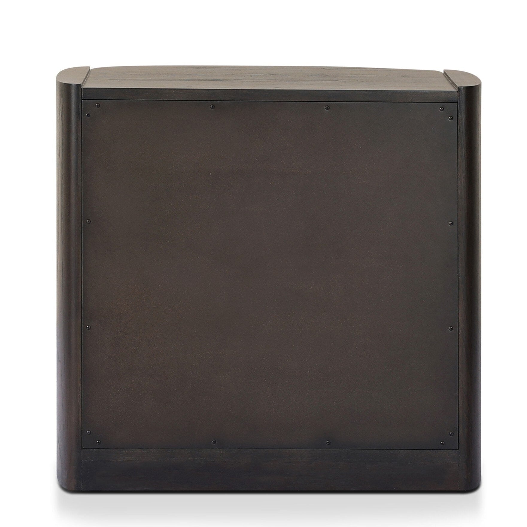 Four Hands Greer Smoked Black Sungkai Nightstand — back view