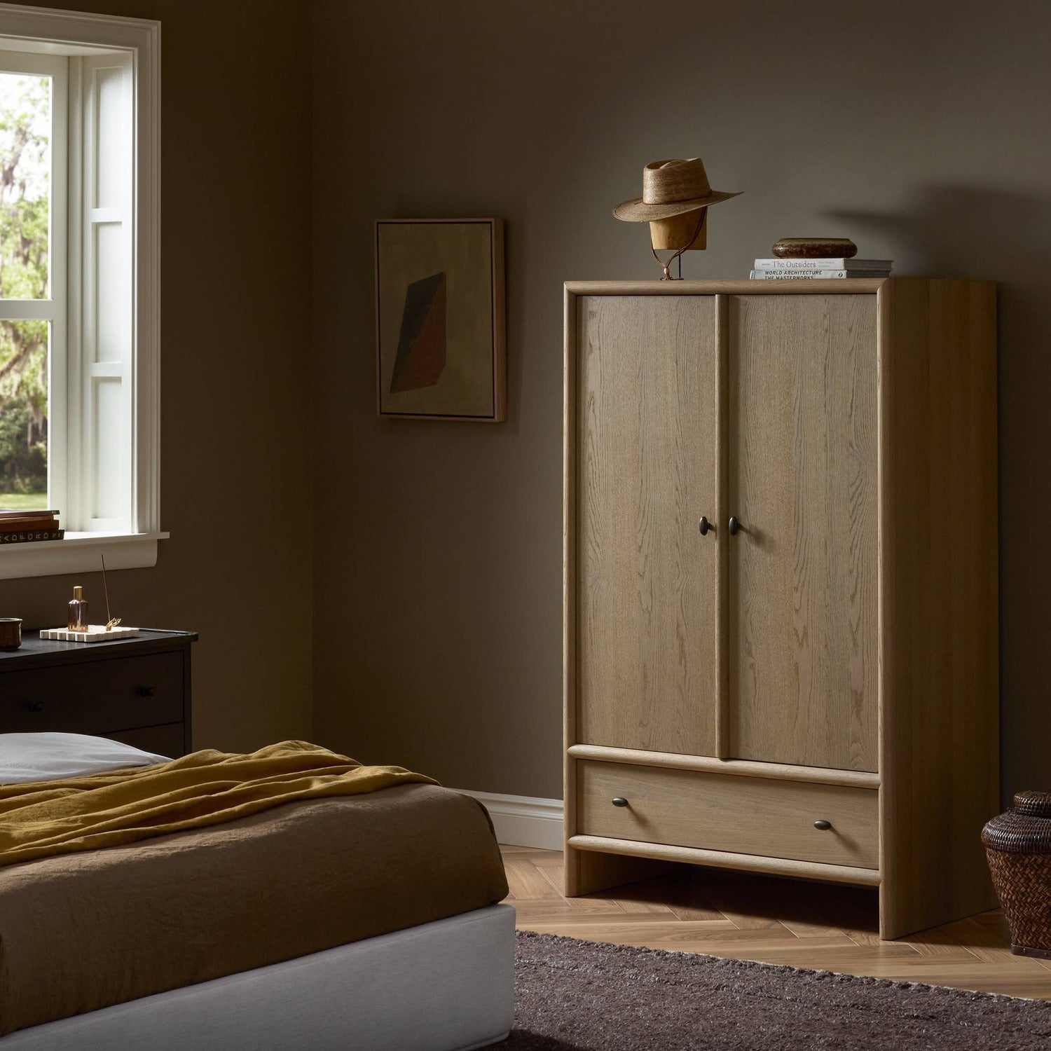 Four Hands Analisa Sandy Oak Armoire
