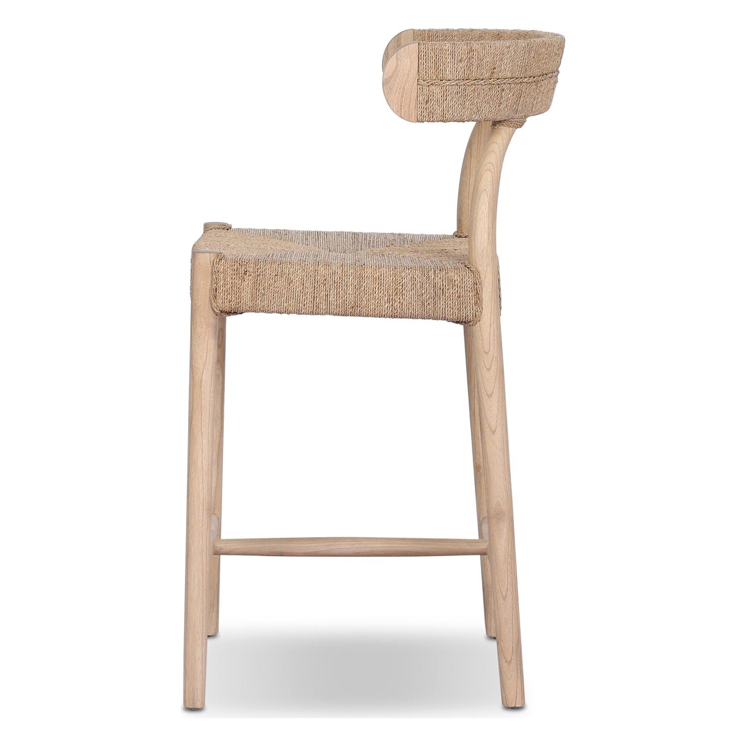 Four Hands Pampa Smoked Natural Counter Stool Set of 2