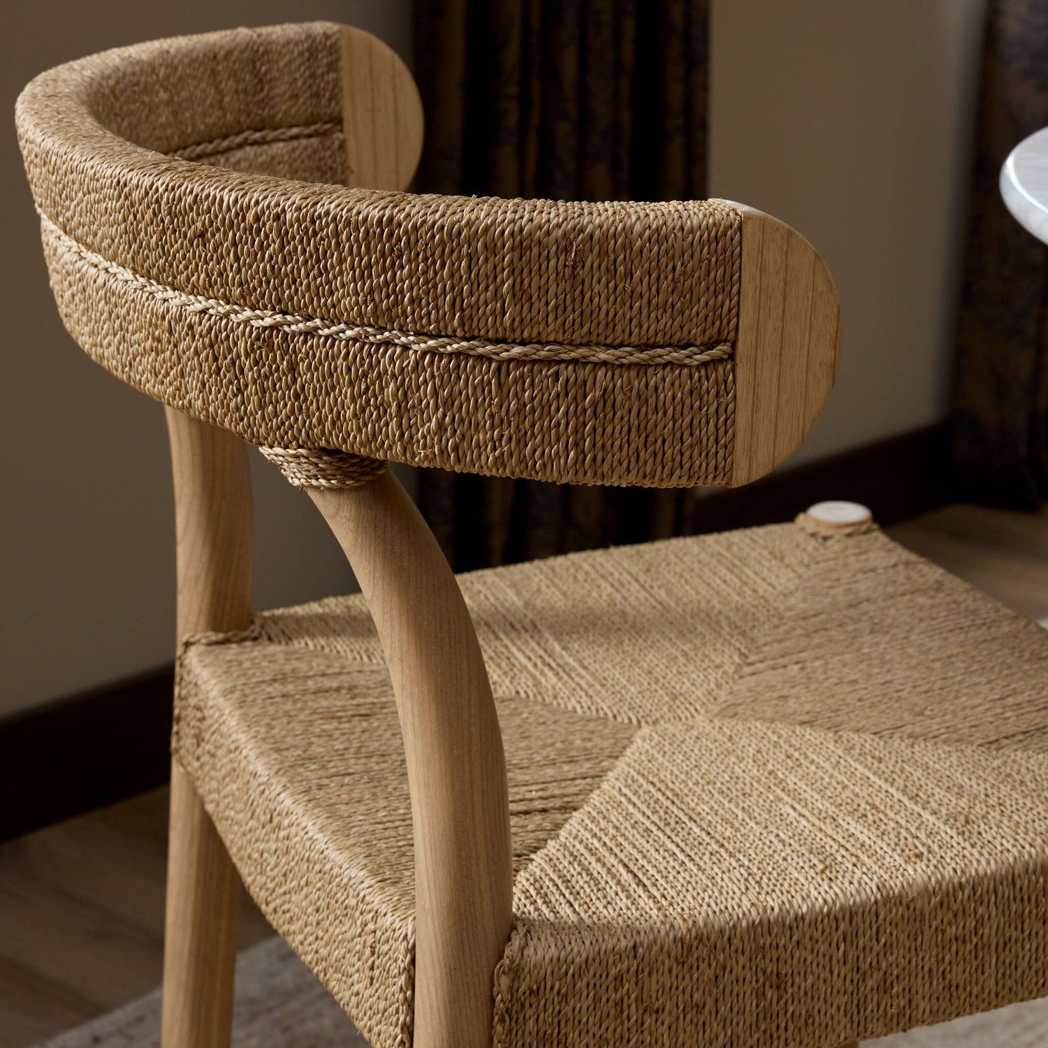 Four Hands Pampa Smoked Natural Counter Stool Set of 2