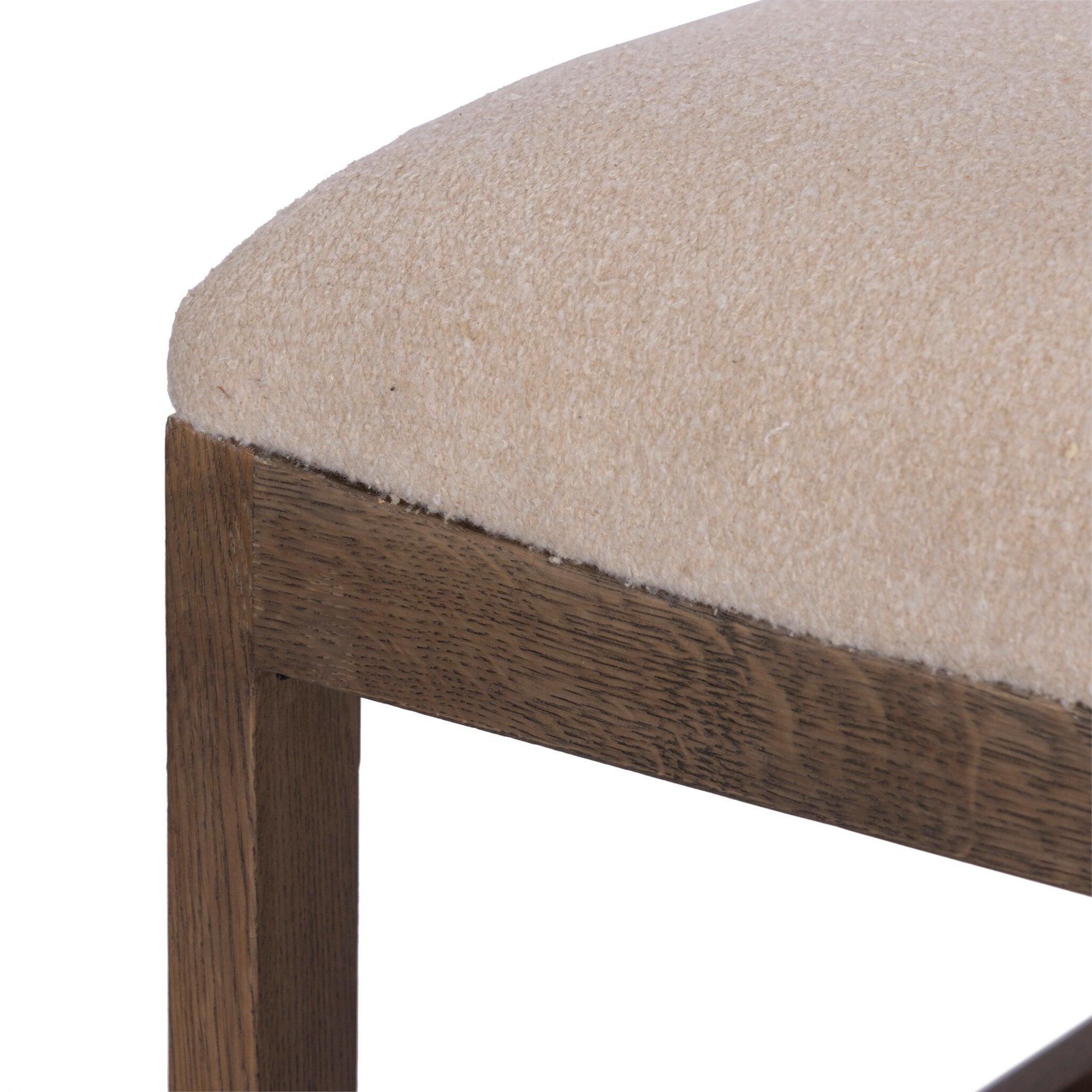 Four Hands Gables Crete Sand Counter Stool — texture detail