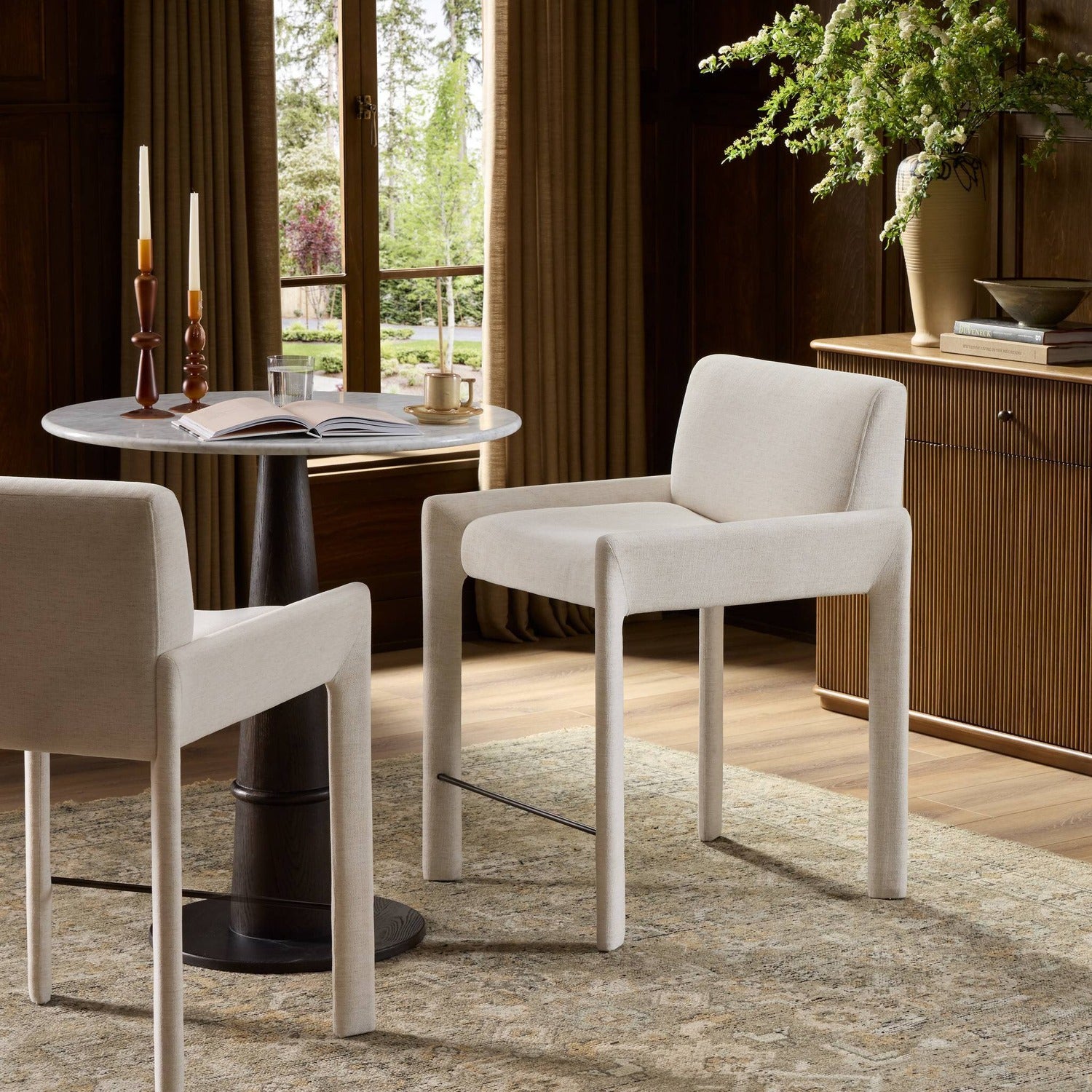 Four Hands Graford Crypton Nomad Snow Counter Stool Set of 2