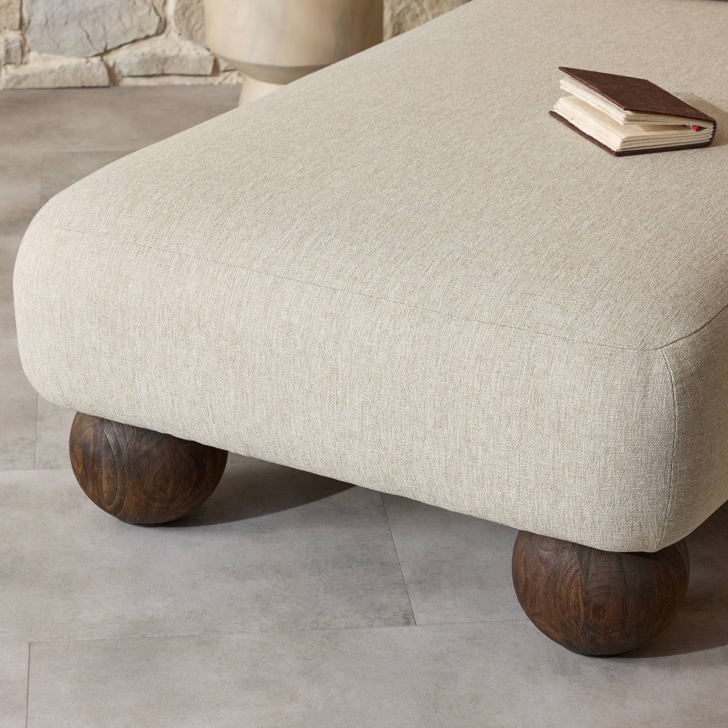 Four Hands Leilani Alessi Buff Outdoor Chaise