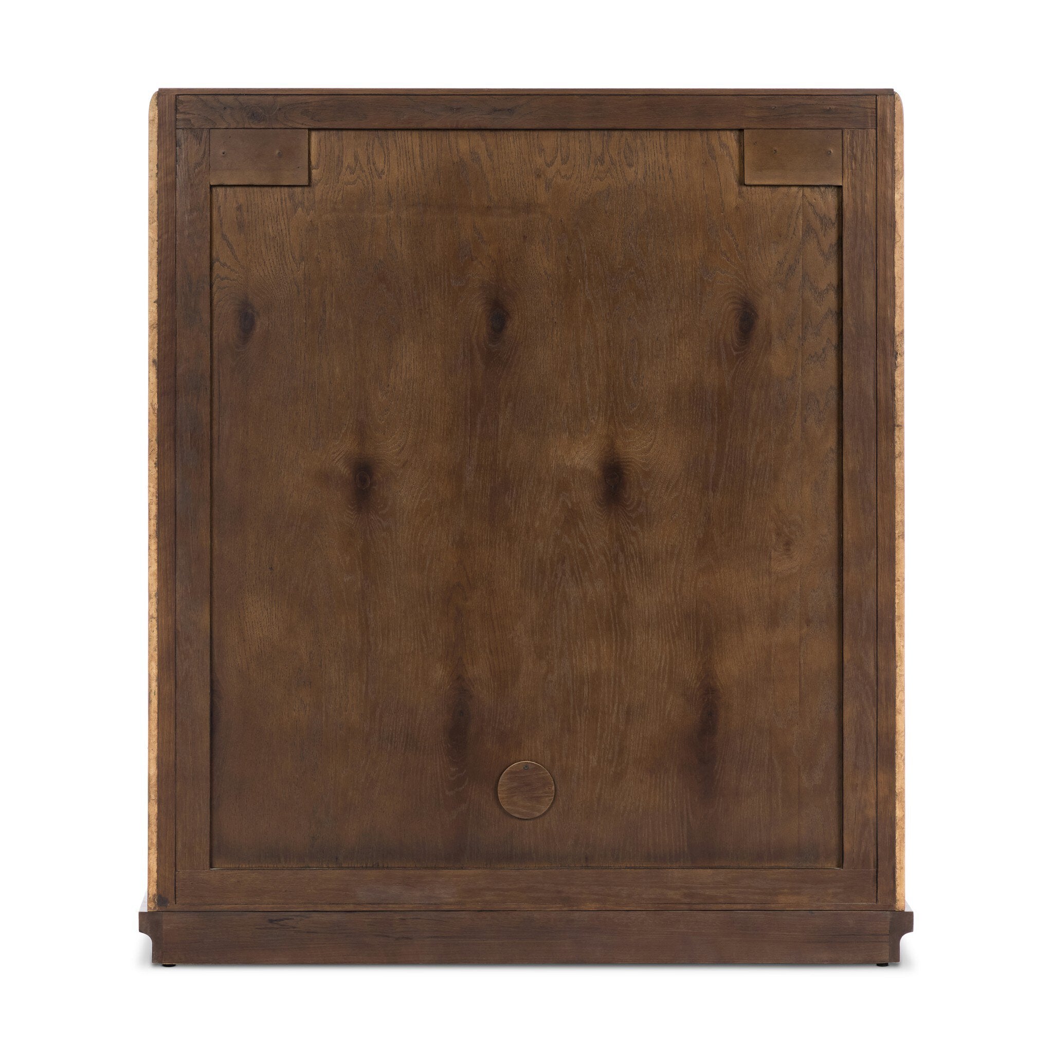 Four Hands Cambros Dark Bark Paper Cabinet — back view