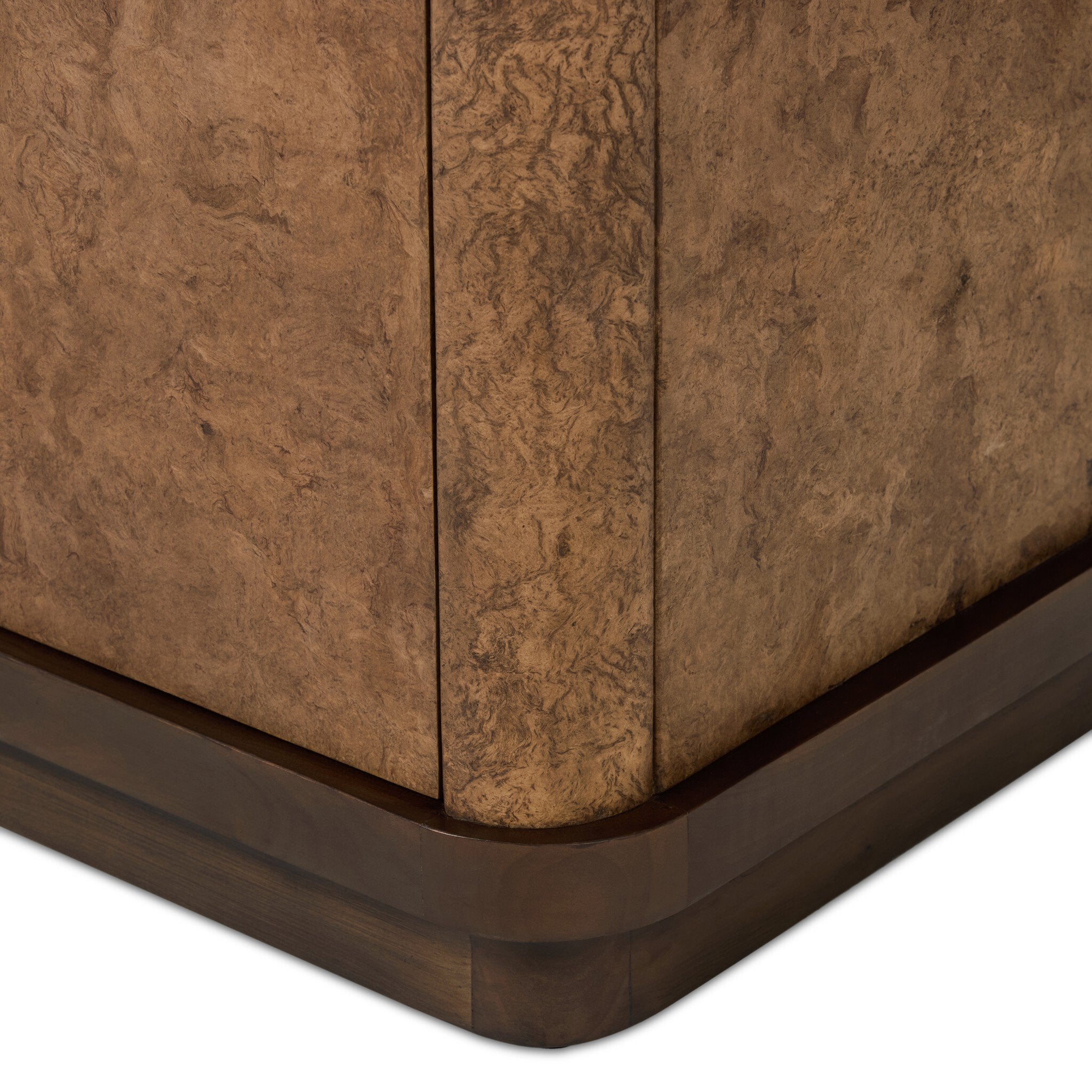 Four Hands Cambros Dark Bark Paper Cabinet — construction detail