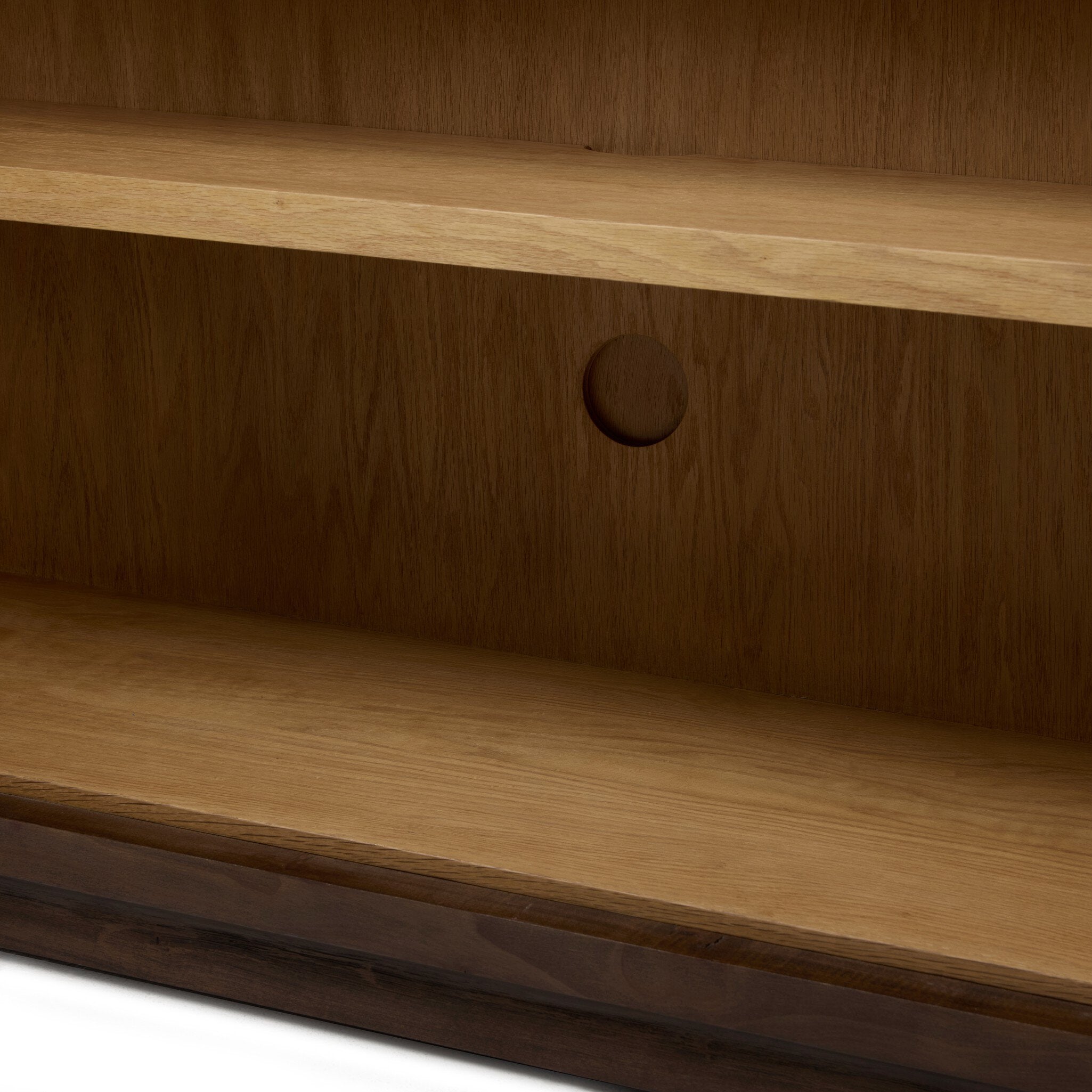 Four Hands Cambros Dark Bark Paper Cabinet — close-up detail