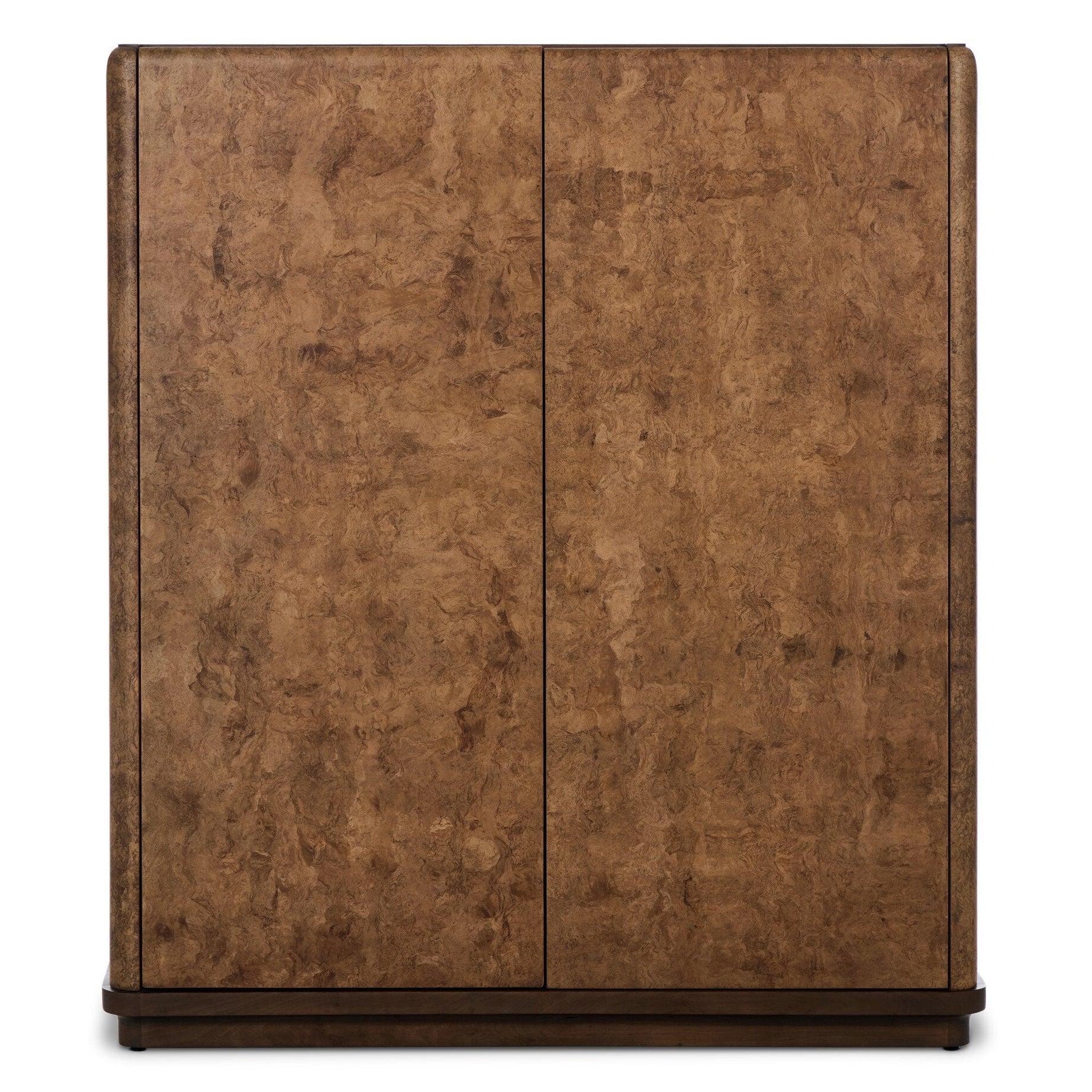Four Hands Cambros Dark Bark Paper Cabinet — front view
