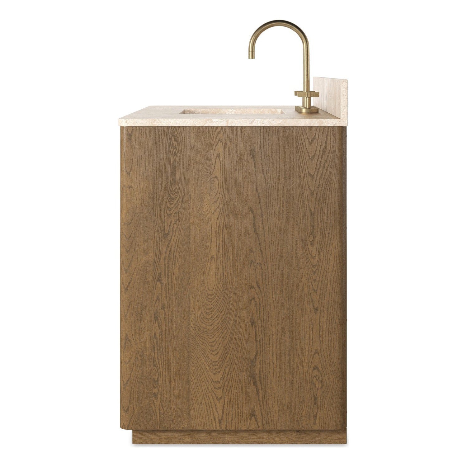 Four Hands Brookhurst Satin Drifted Oak Single Wide Vanity
