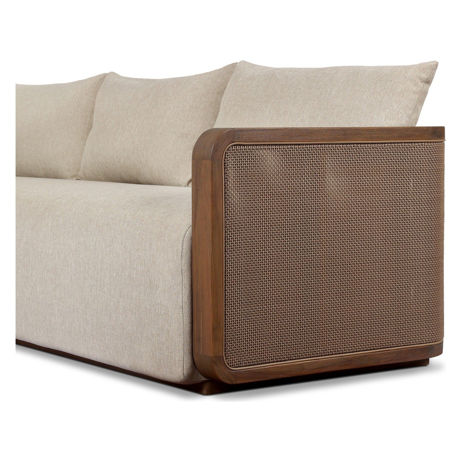 Four Hands Reiner Ellor Beige 96in Outdoor Sofa