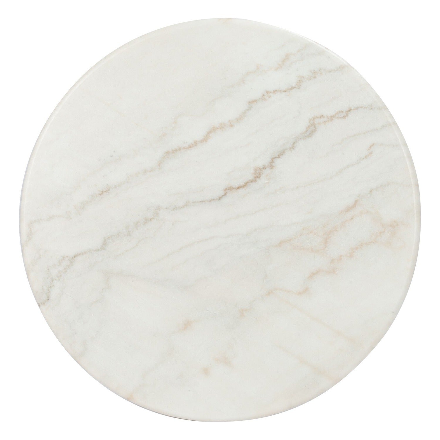 Four Hands Idalia White Marble 42in Outdoor Dining Table