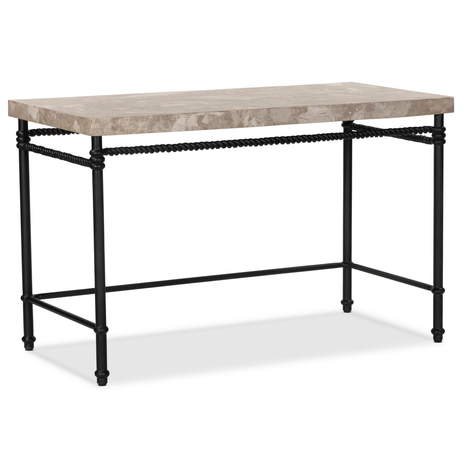 Four Hands Cassia Textured Dark Bronze Desk full product view