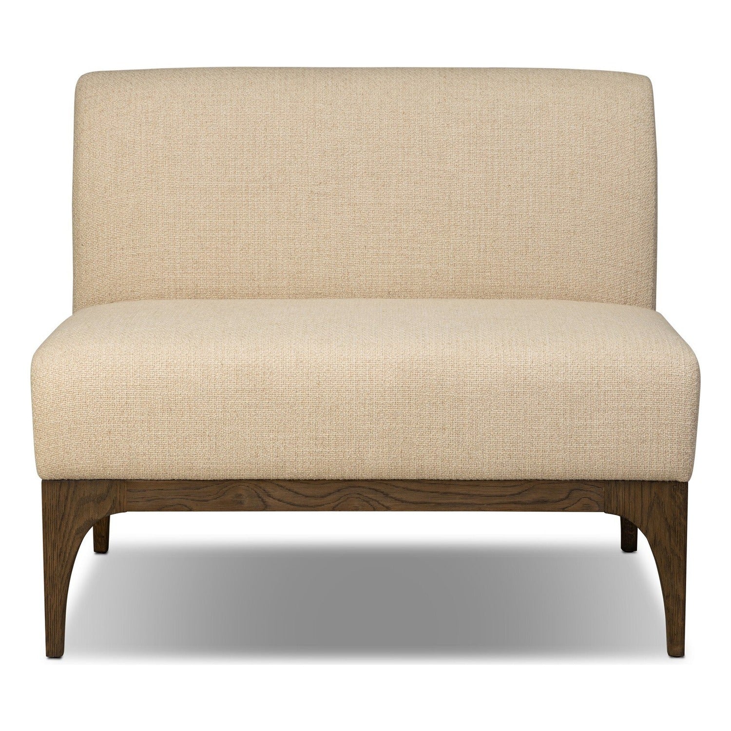 Four Hands Ellington Irving Flax Banquette Dining Chair + A Half