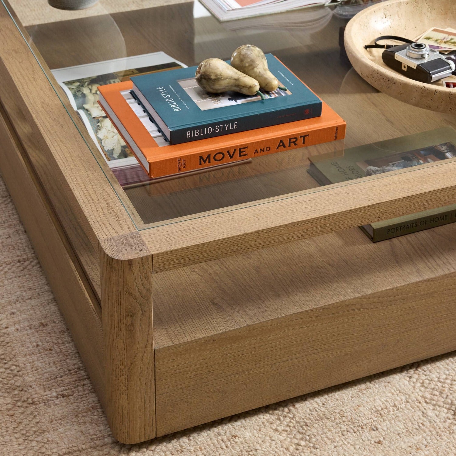 Four Hands Shiloh Tempered Glass Coffee Table