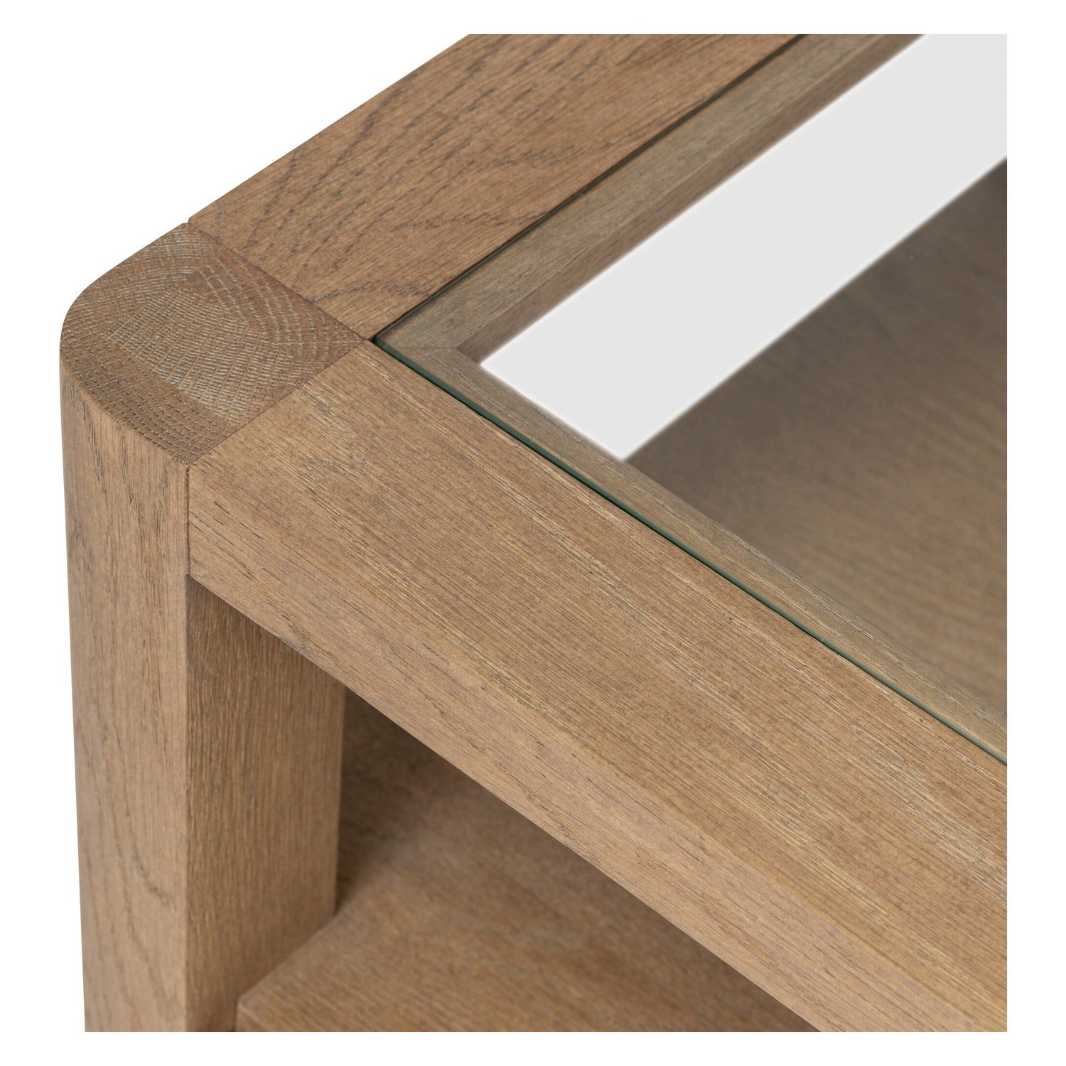 Four Hands Shiloh Tempered Glass End Table