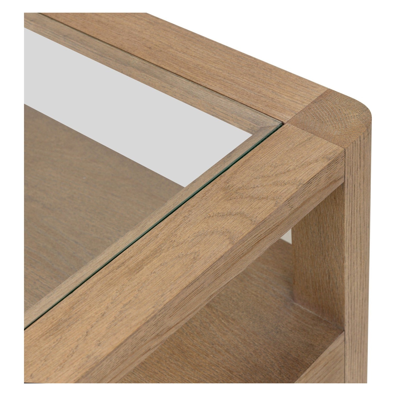 Four Hands Shiloh Tempered Glass End Table