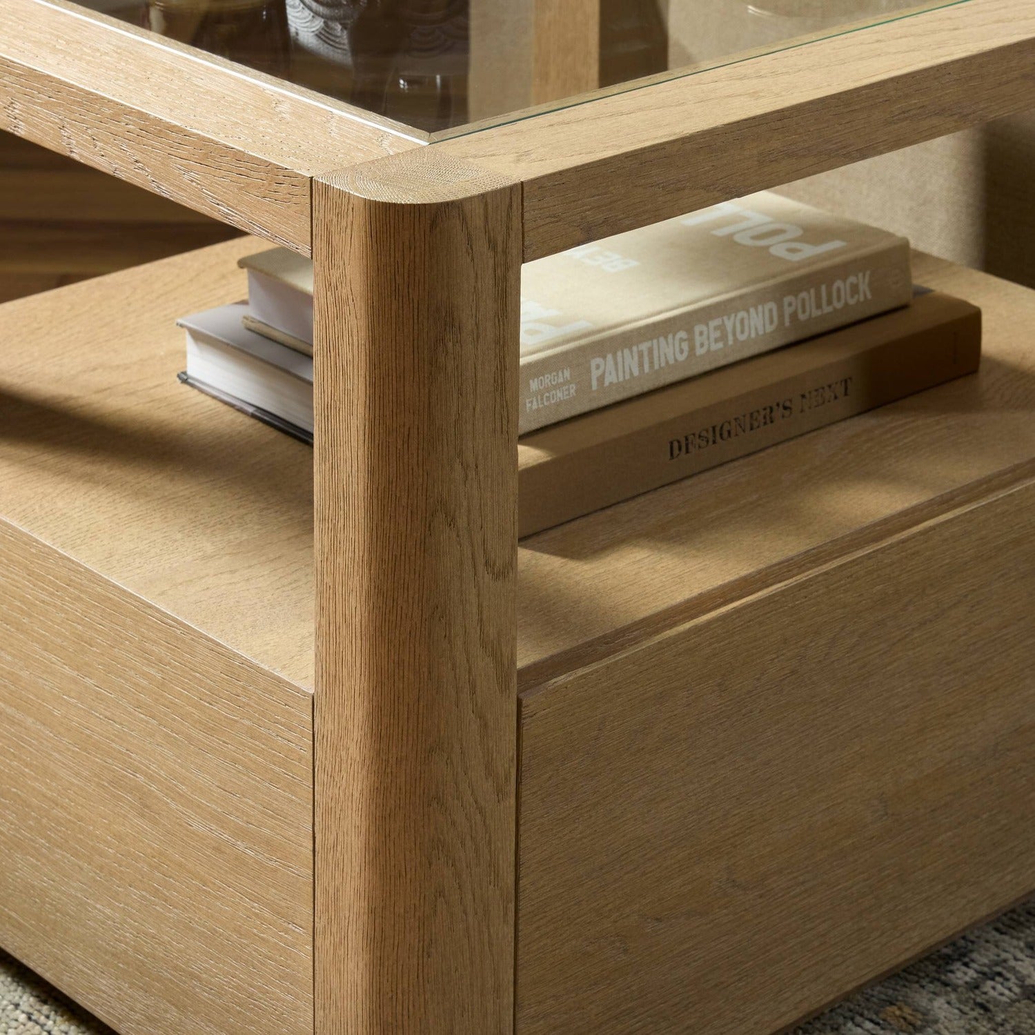 Four Hands Shiloh Tempered Glass End Table