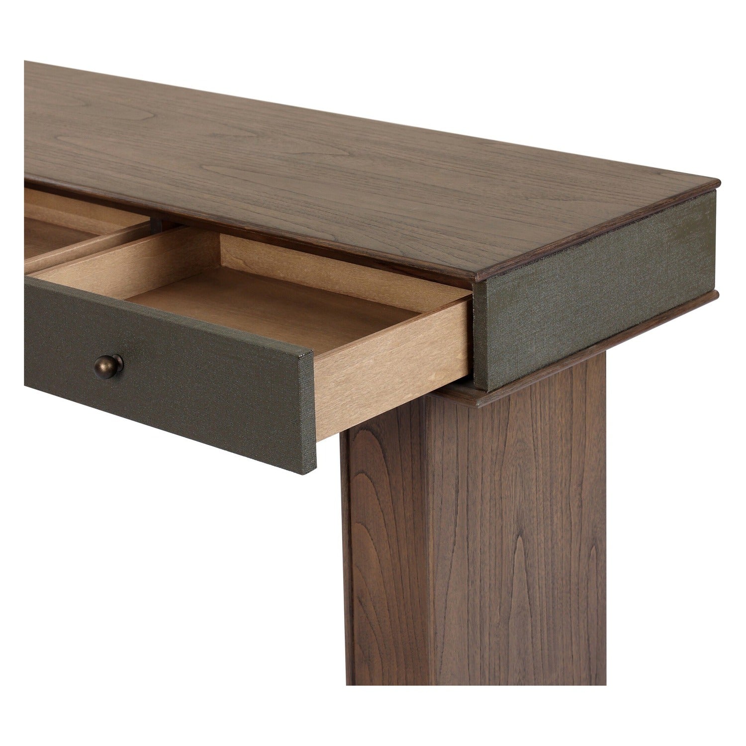 Four Hands Soloman Stained Saddle Brown Console Table