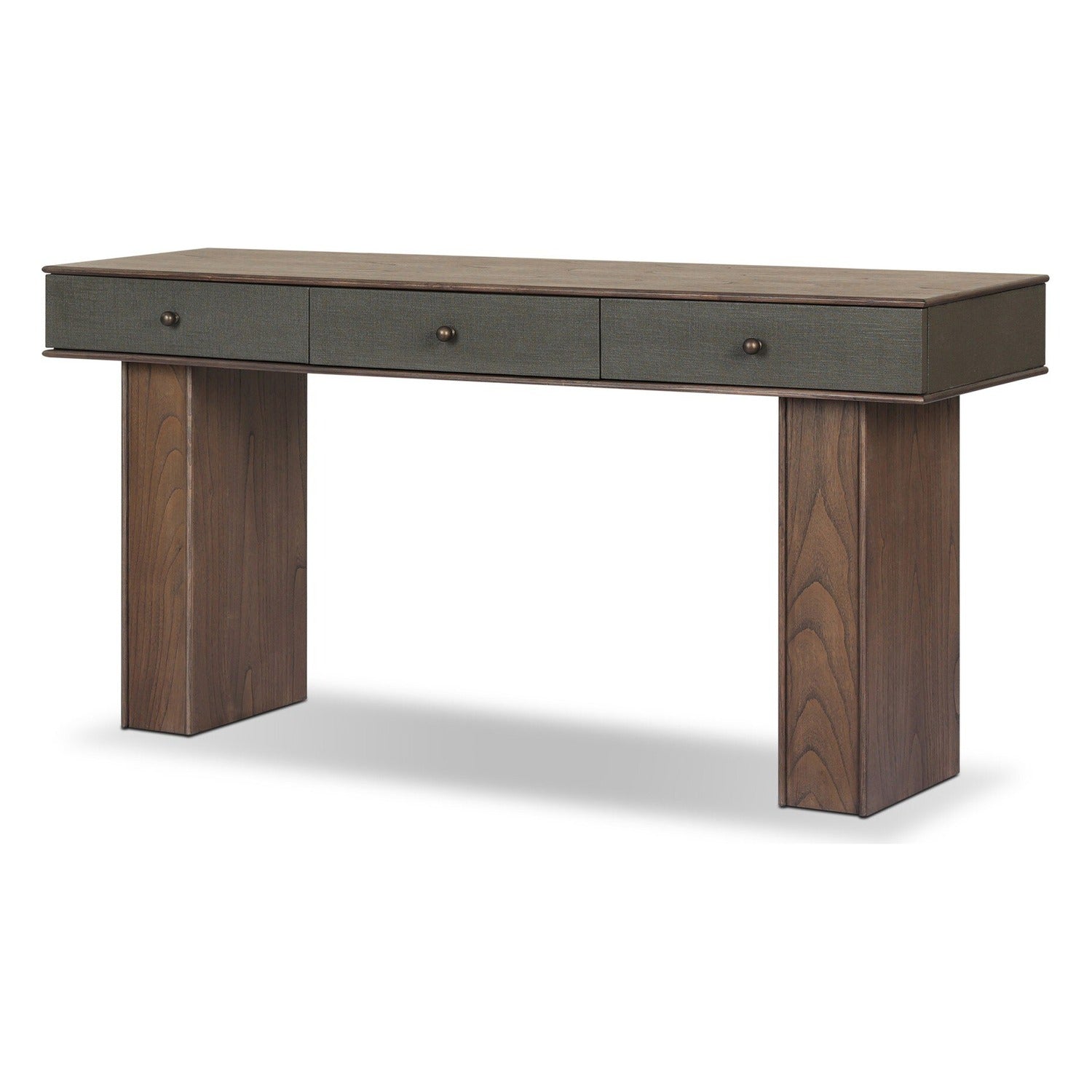 Four Hands Soloman Stained Saddle Brown Console Table