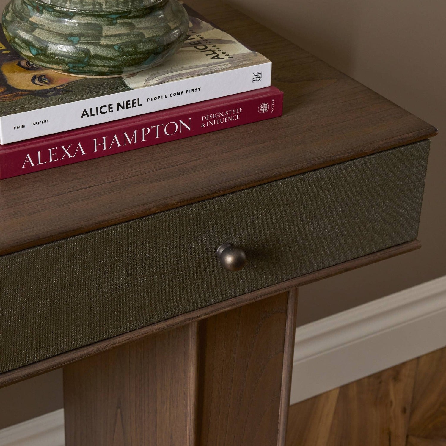Four Hands Soloman Stained Saddle Brown Console Table