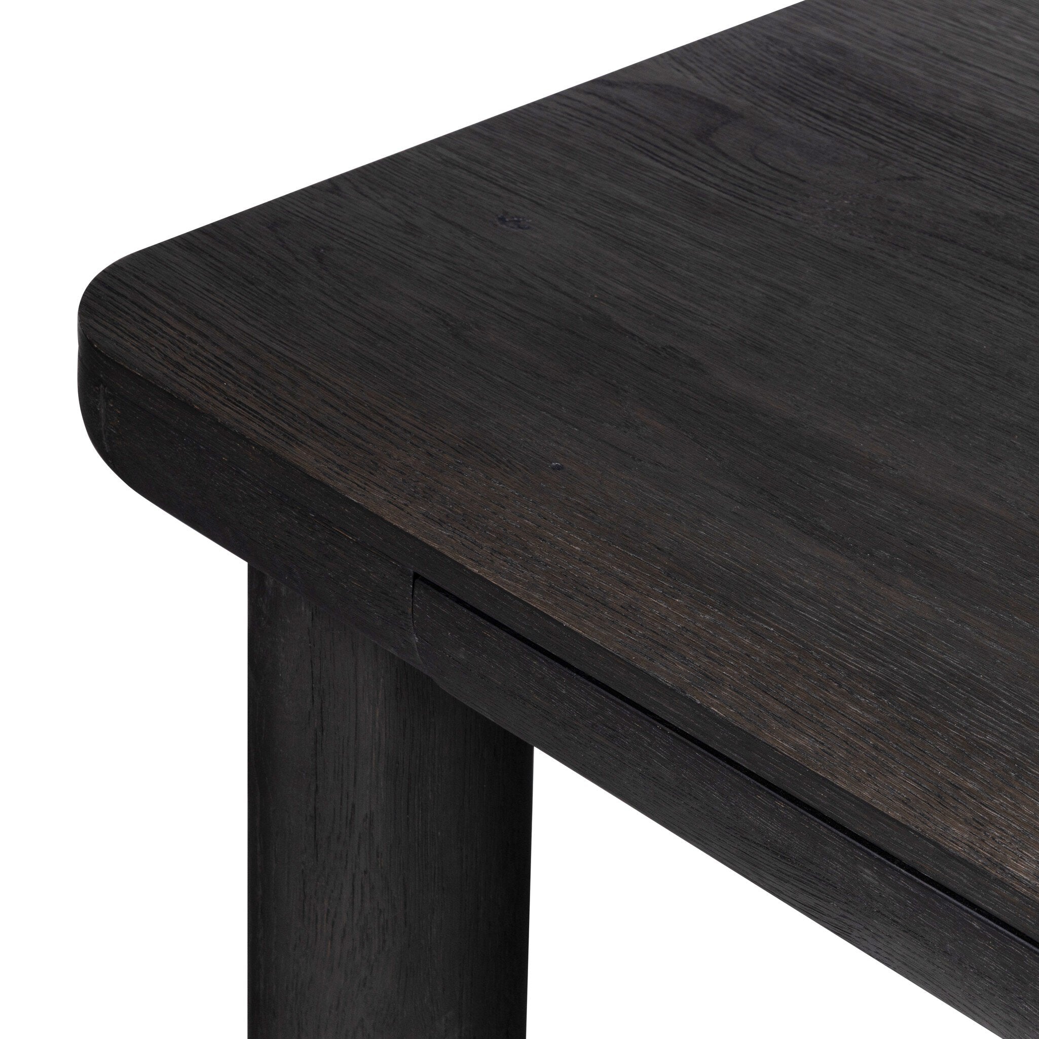 Four Hands Taylor Worn Black Oak Standing Desk — Thick Oak Veneer