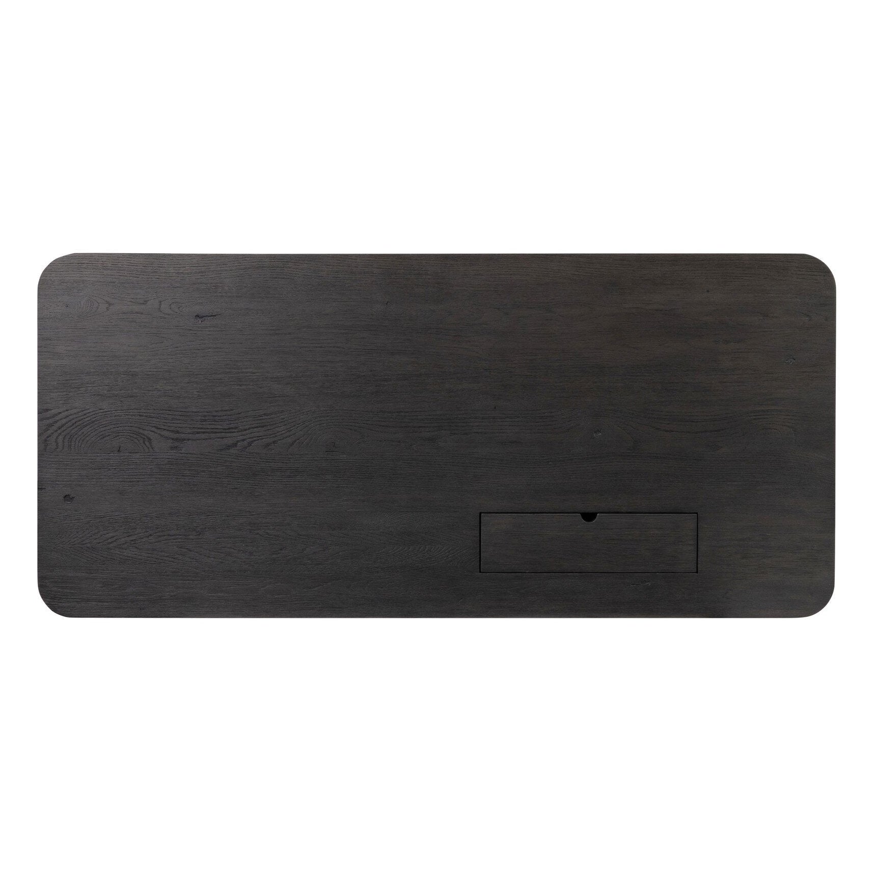 Four Hands Taylor Worn Black Oak Standing Desk top-down view