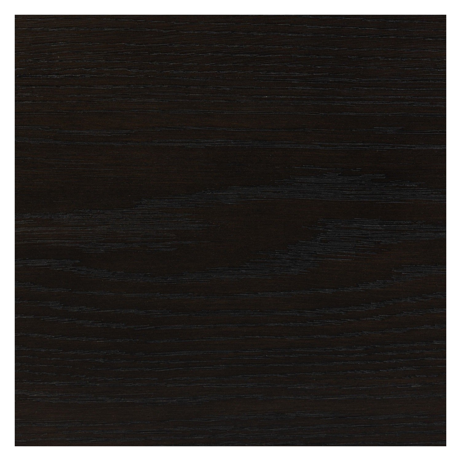 Four Hands Swell Dry Black Oak Nightstand with CNC-carved grid on pedestal base, close-up detail of pedestal base