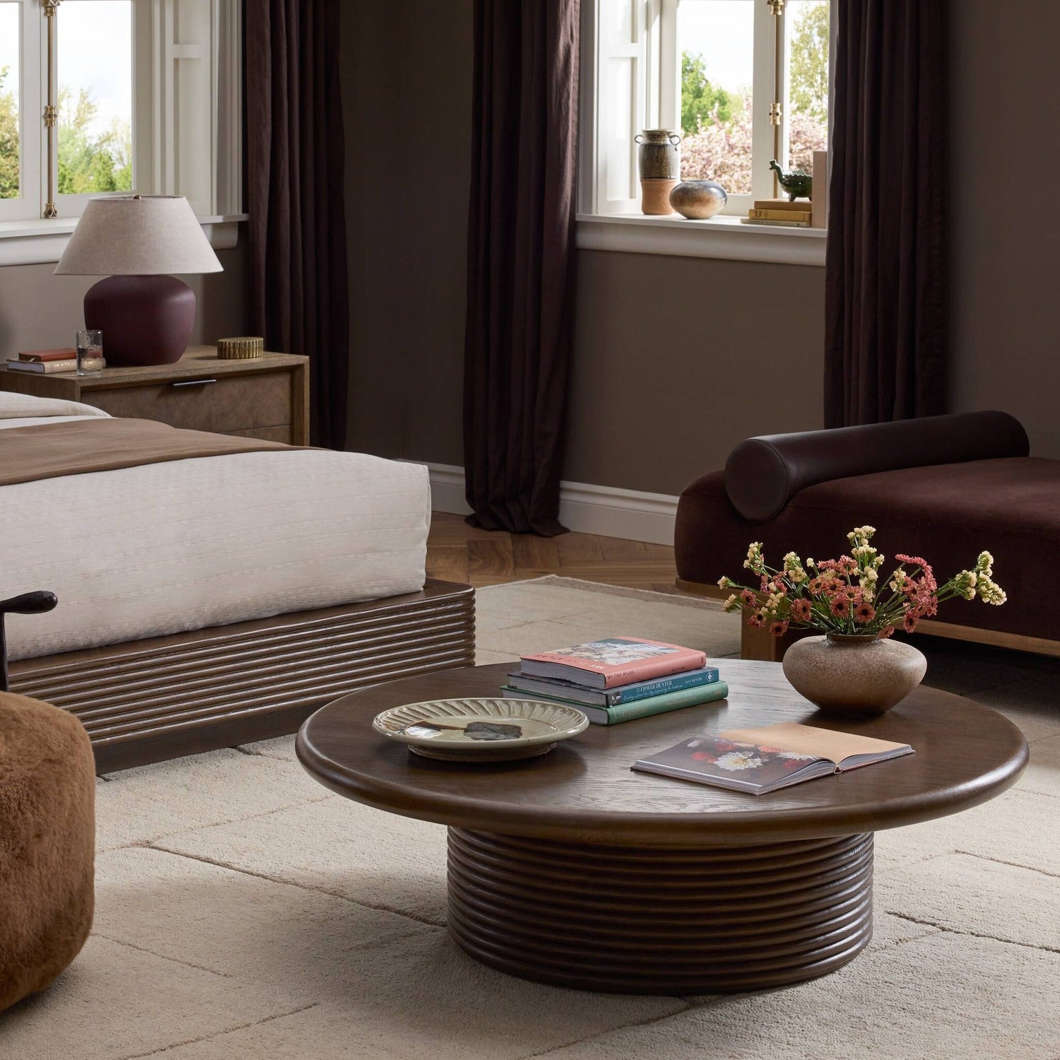 Four Hands Benny Spiced Oak Coffee Table