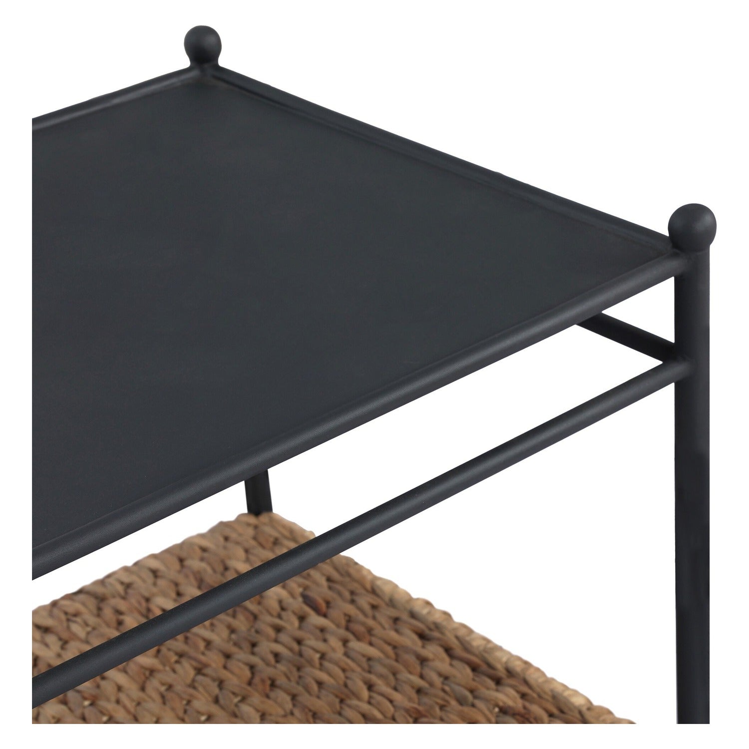 Four Hands Evanne Charcoal Iron End Table Set of 2