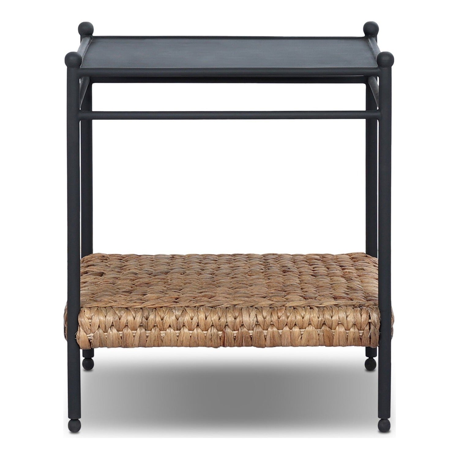 Four Hands Evanne Charcoal Iron End Table Set of 2