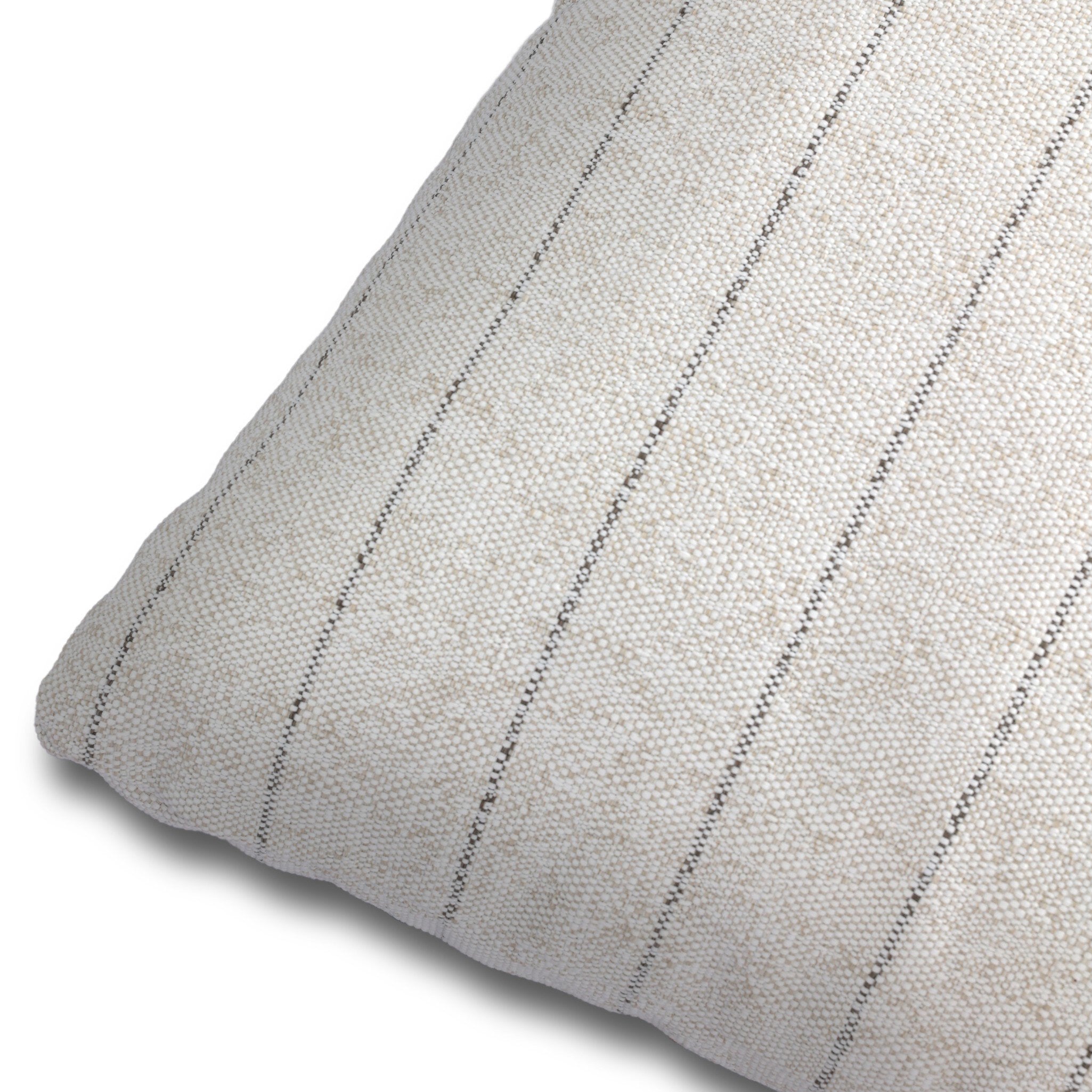 Four Hands Aldama Amalfi Natural Outdoor Throw Pillow — finish and texture