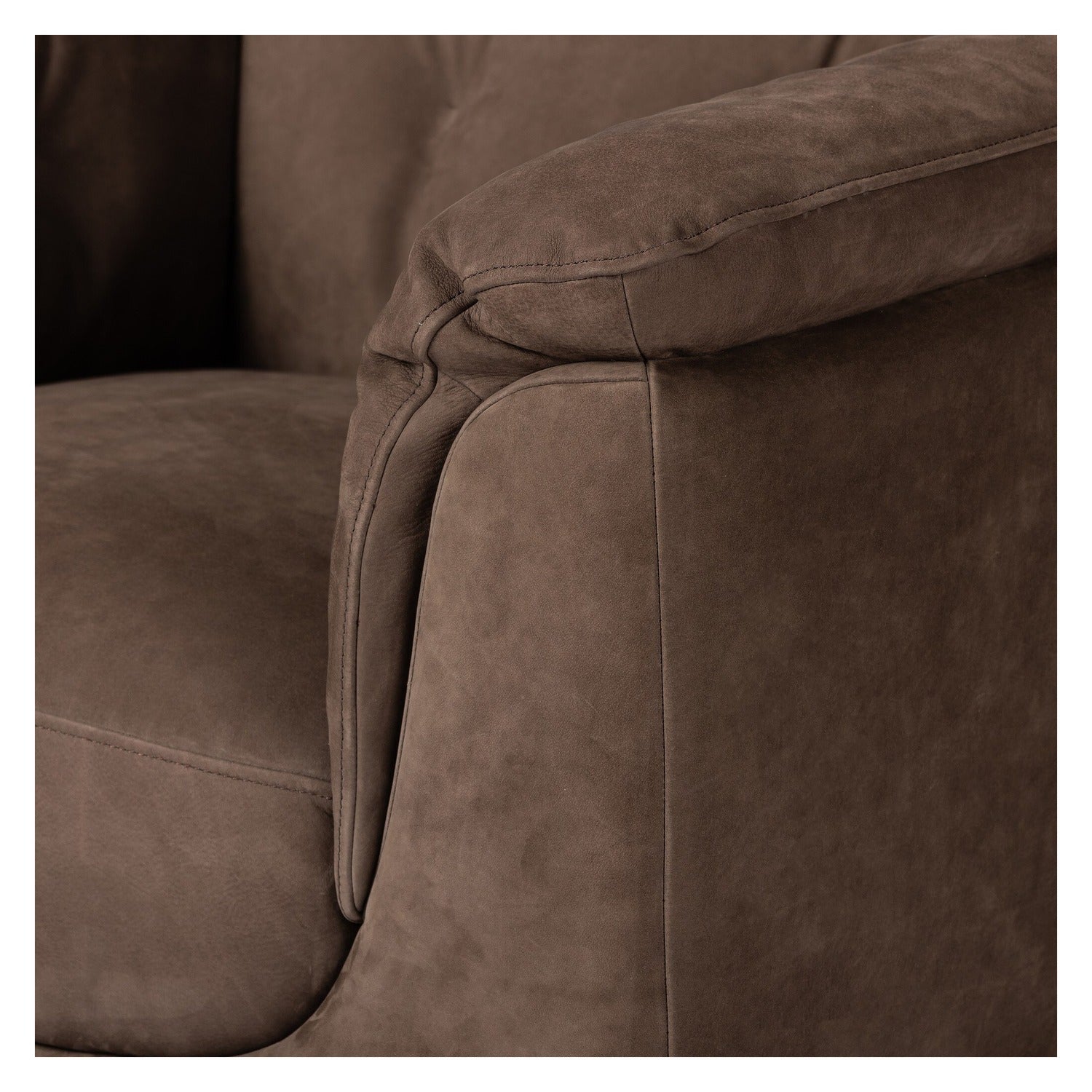 Four Hands Santino Nubuck Cigar Swivel Chair