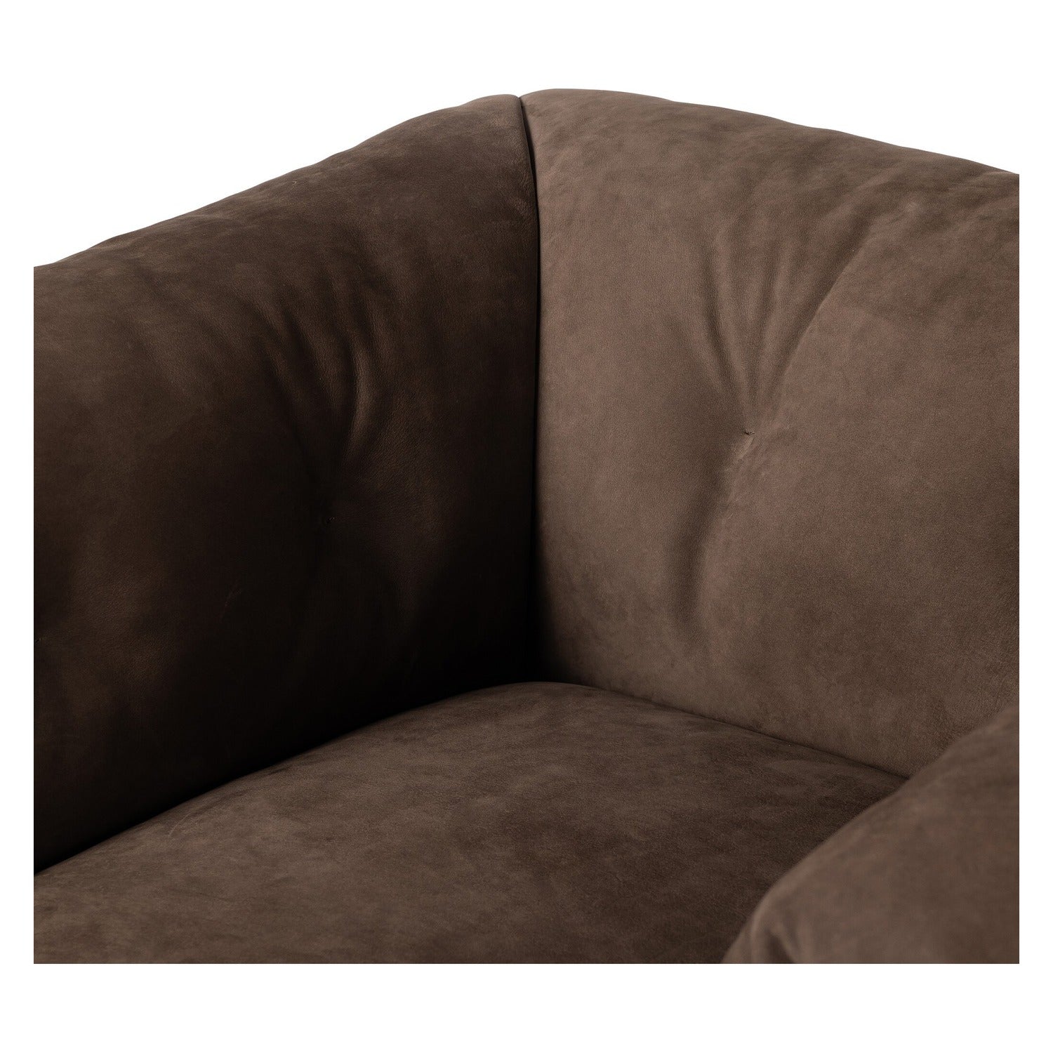 Four Hands Santino Nubuck Cigar Swivel Chair