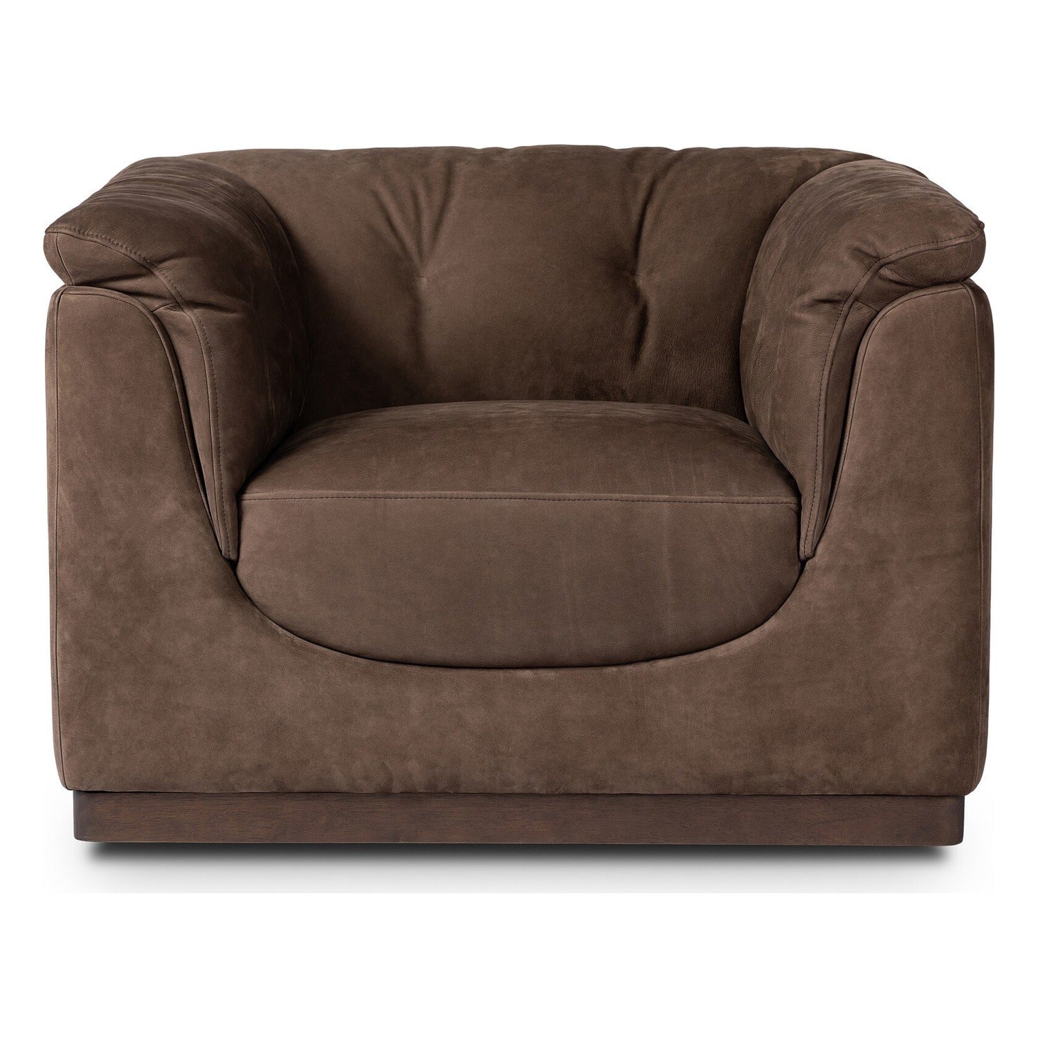 Four Hands Santino Nubuck Cigar Swivel Chair