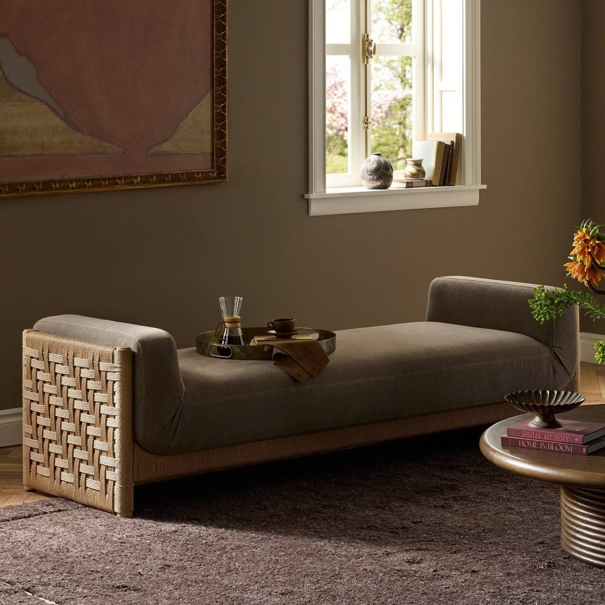 Four Hands Collier Broadway Coffee Chaise