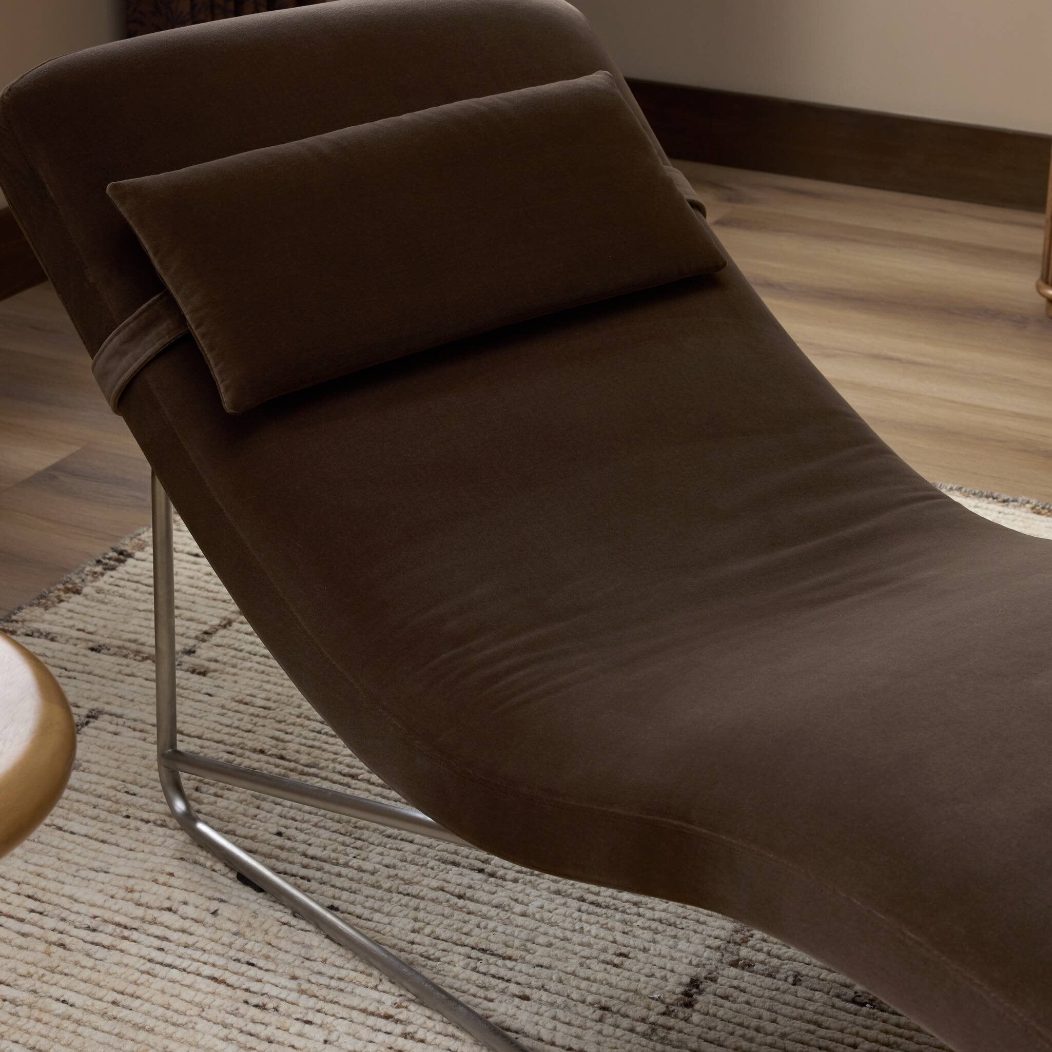 Four Hands Michi Surrey Mink Chaise — finish and texture