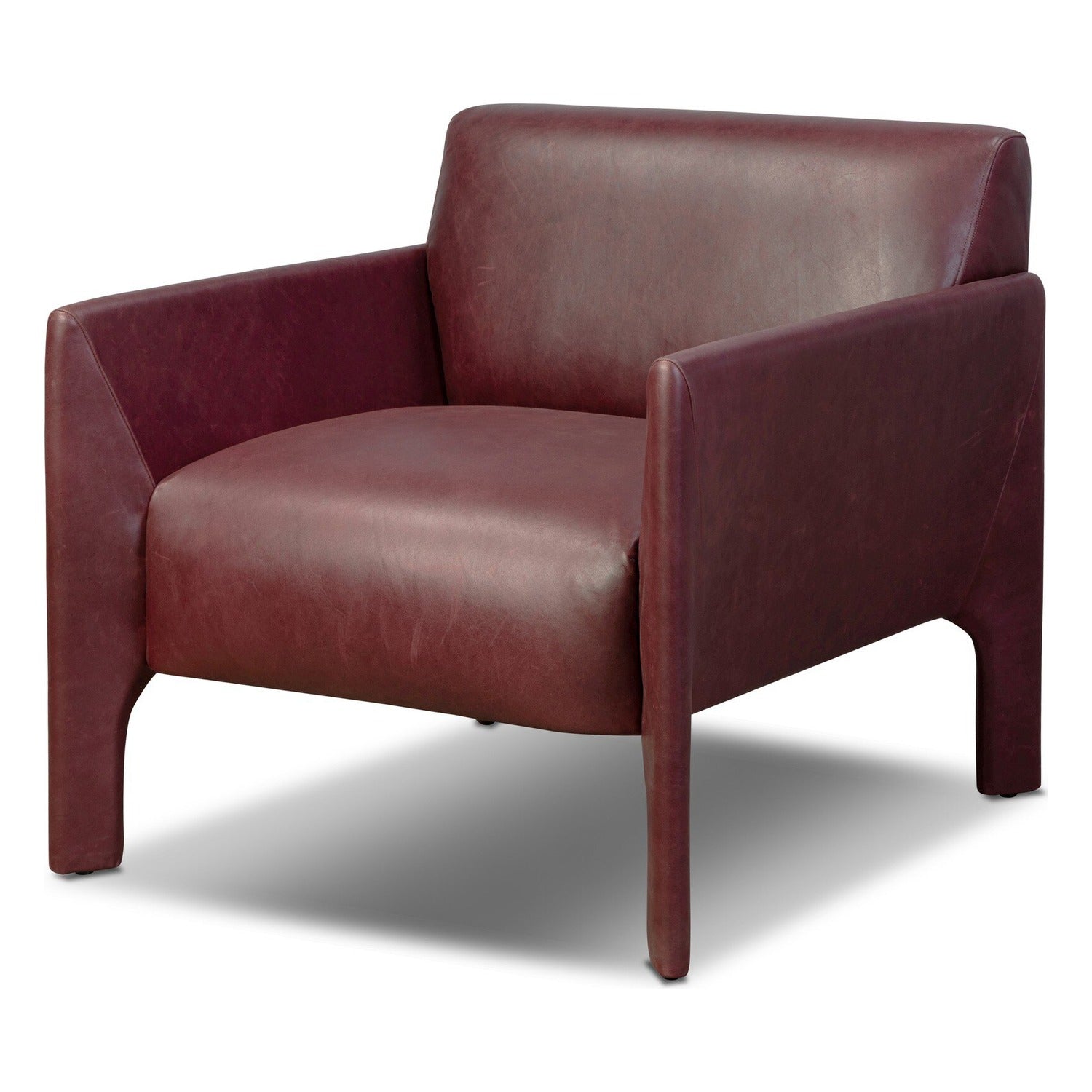 Four Hands Graford Dulane Burgundy Chair