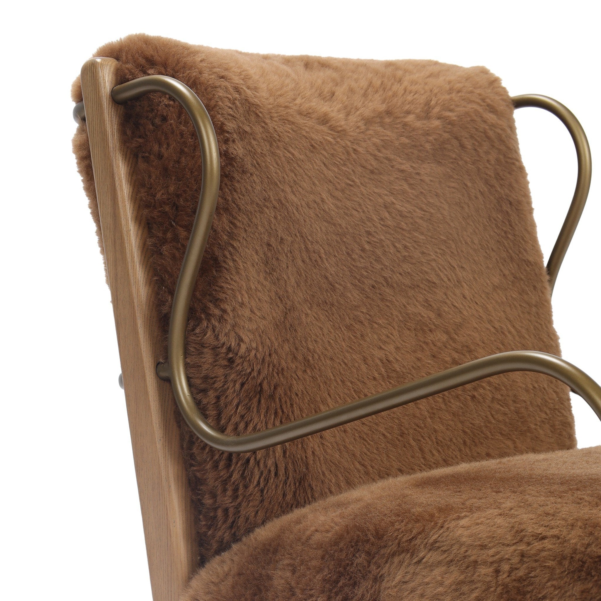 Four Hands Yesenia Ochre Shearling Chair — Amber Ash