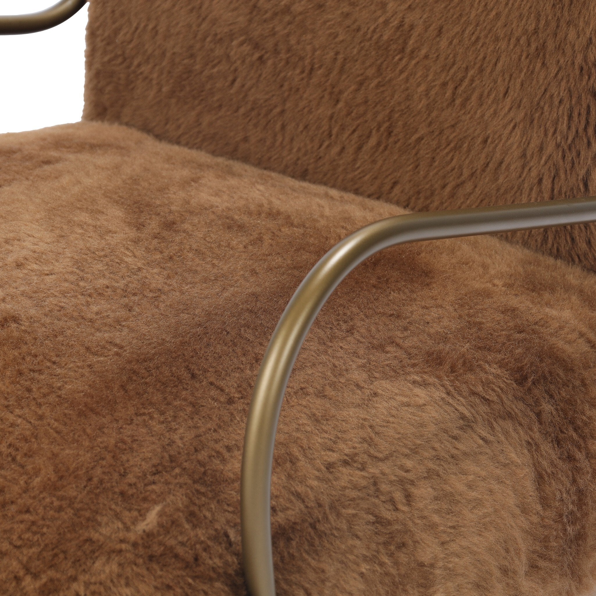Four Hands Yesenia Ochre Shearling Chair — Sheared Sheepskin