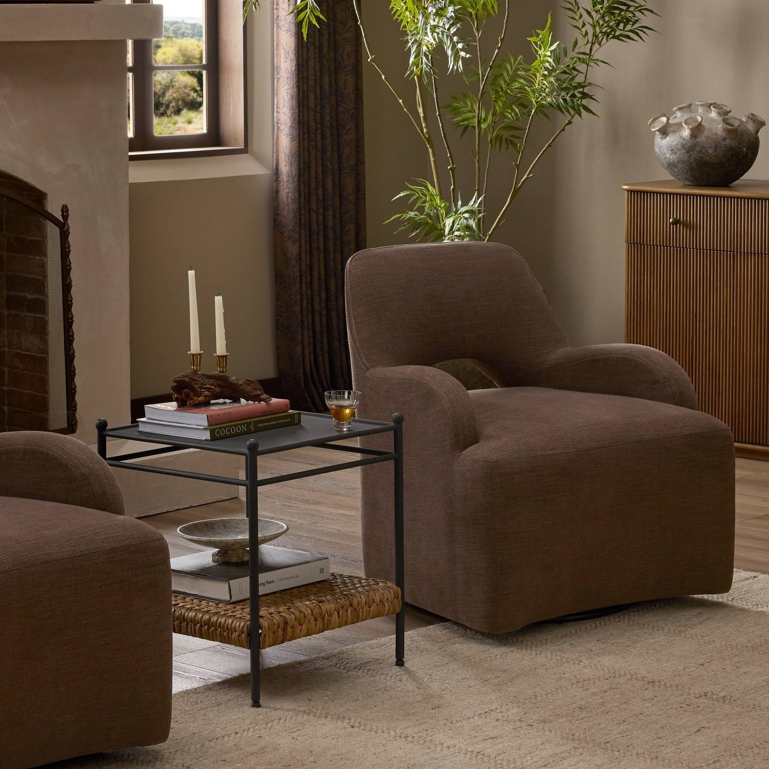 Four Hands Barclay Laughlin Café Swivel Chair