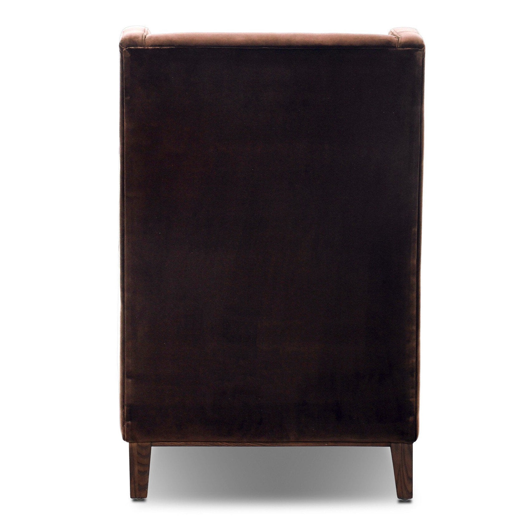 Four Hands Savita Surrey Cocoa Wing Chair back view