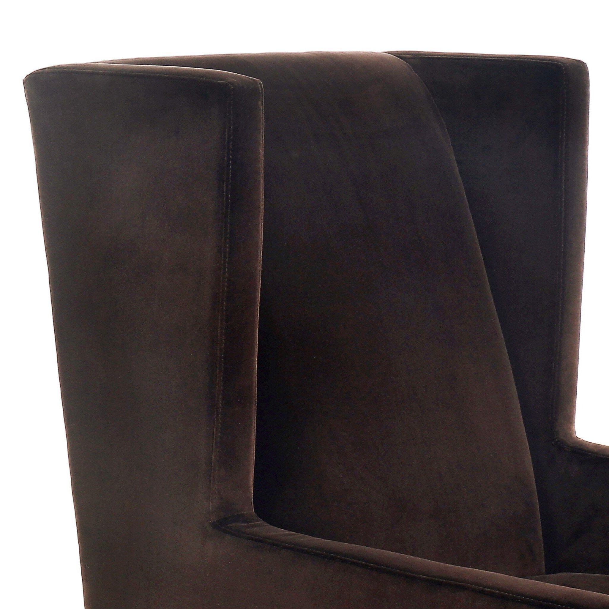 Four Hands Savita Surrey Cocoa Wing Chair — Terra Brown Ash