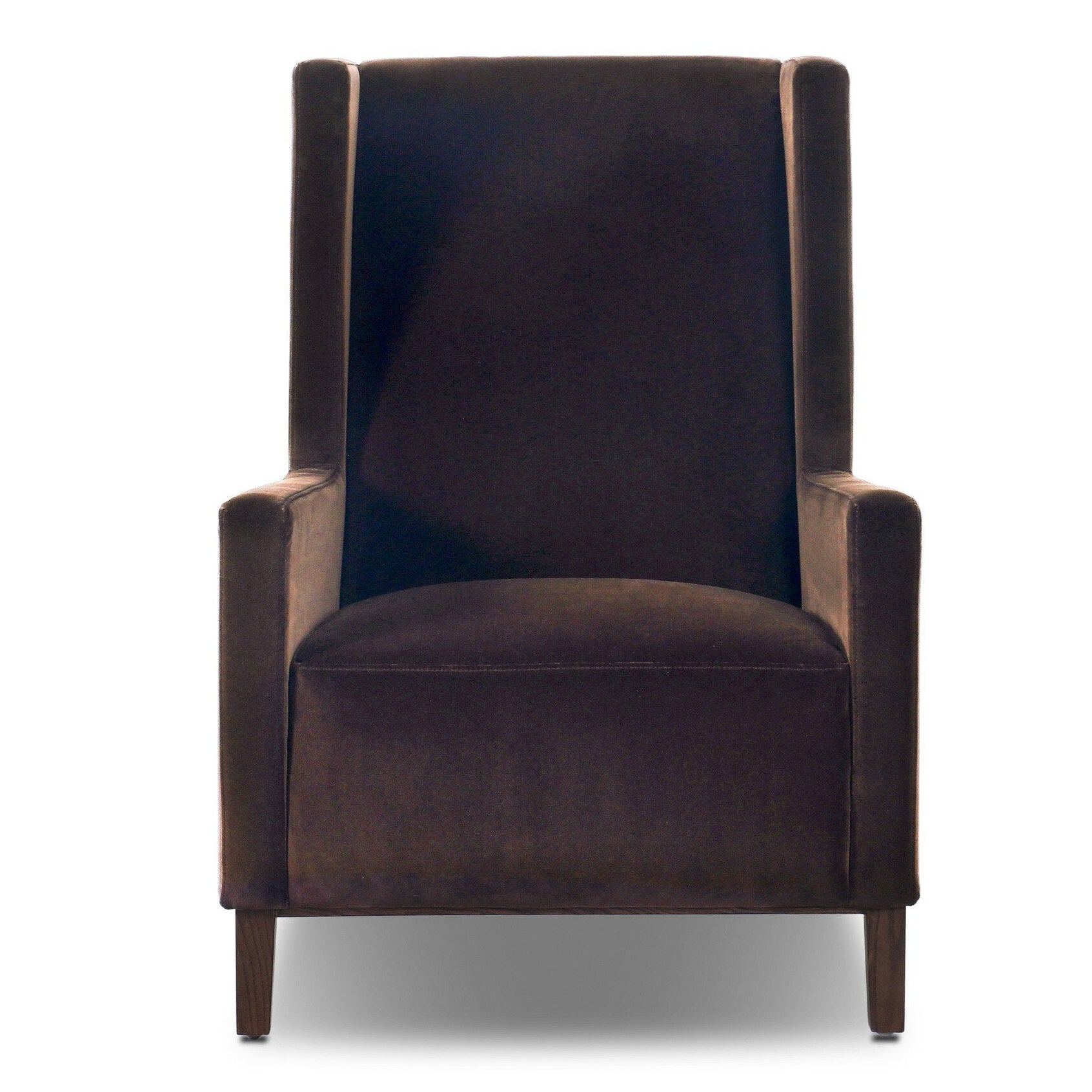 Four Hands Savita Surrey Cocoa Wing Chair front view