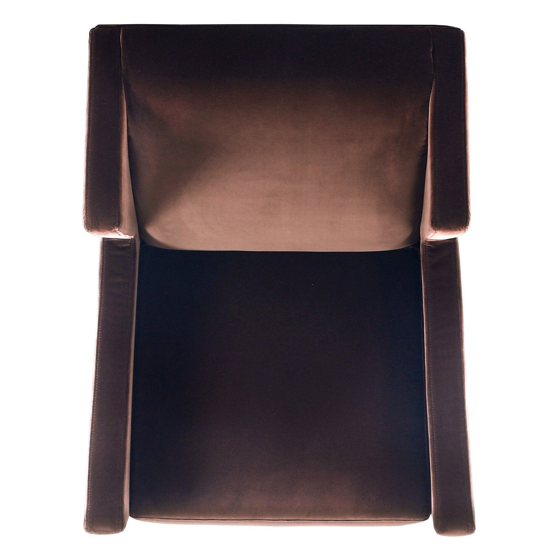 Four Hands Savita Surrey Cocoa Wing Chair top-down view