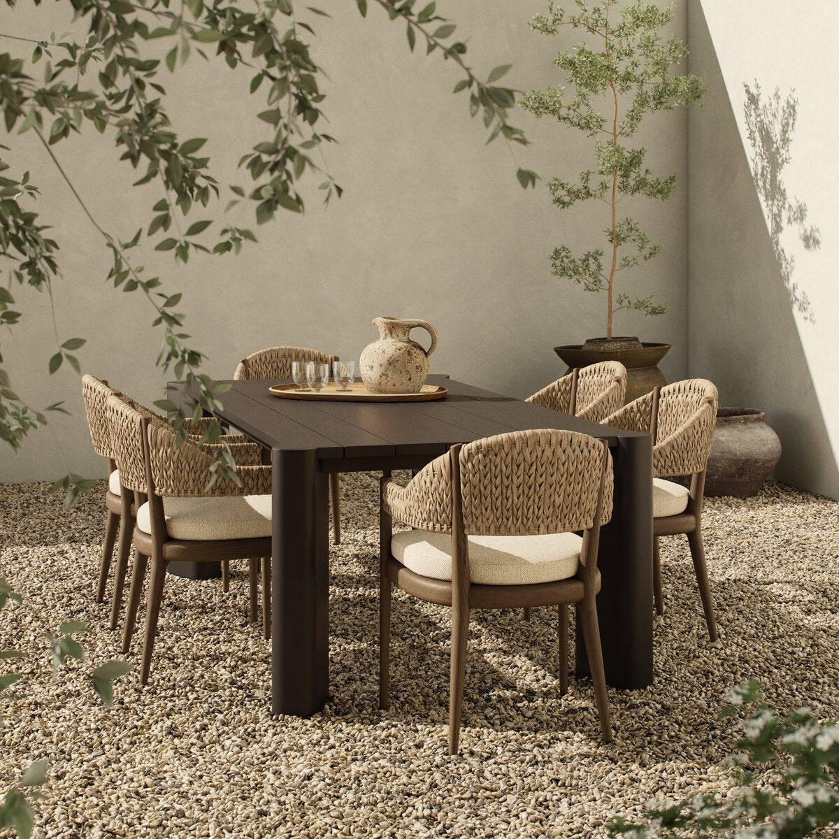 Four Hands Soho Metal Outdoor Dining Table