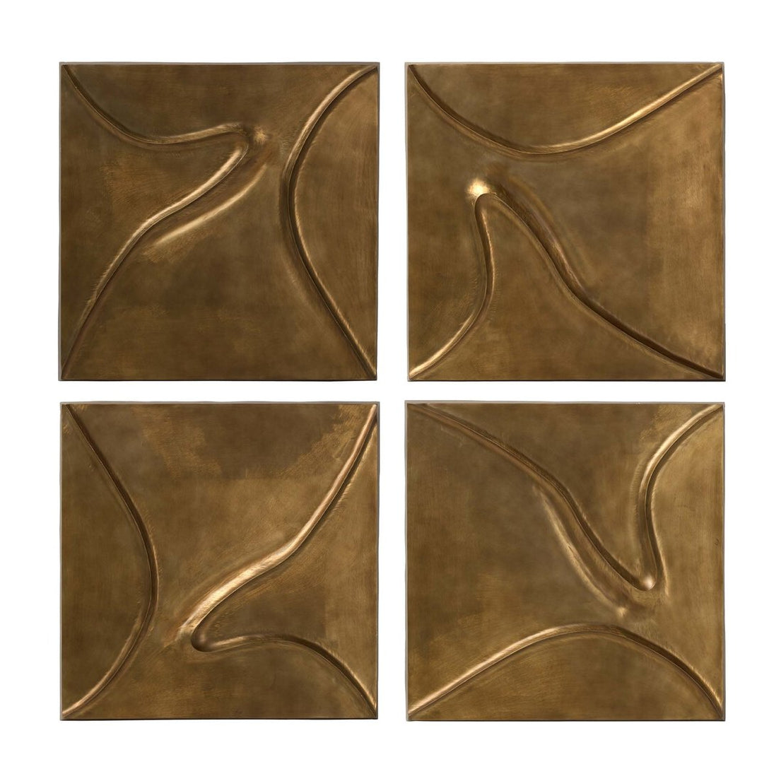 Four Hands Ozias Metal Wall Panel Set of 4