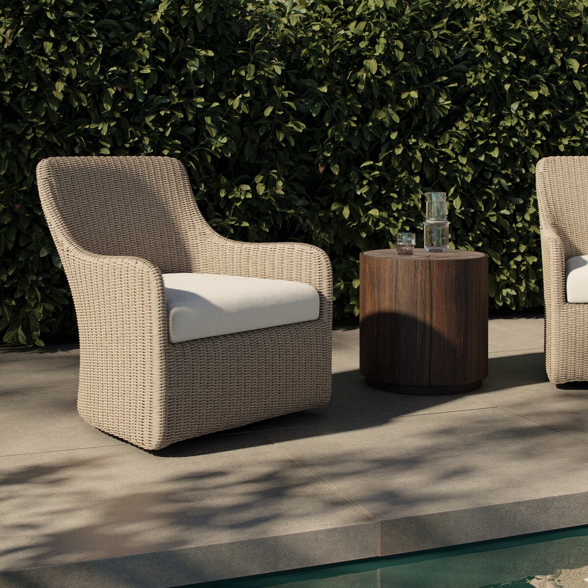Four Hands Blaire Outdoor Swivel Chair