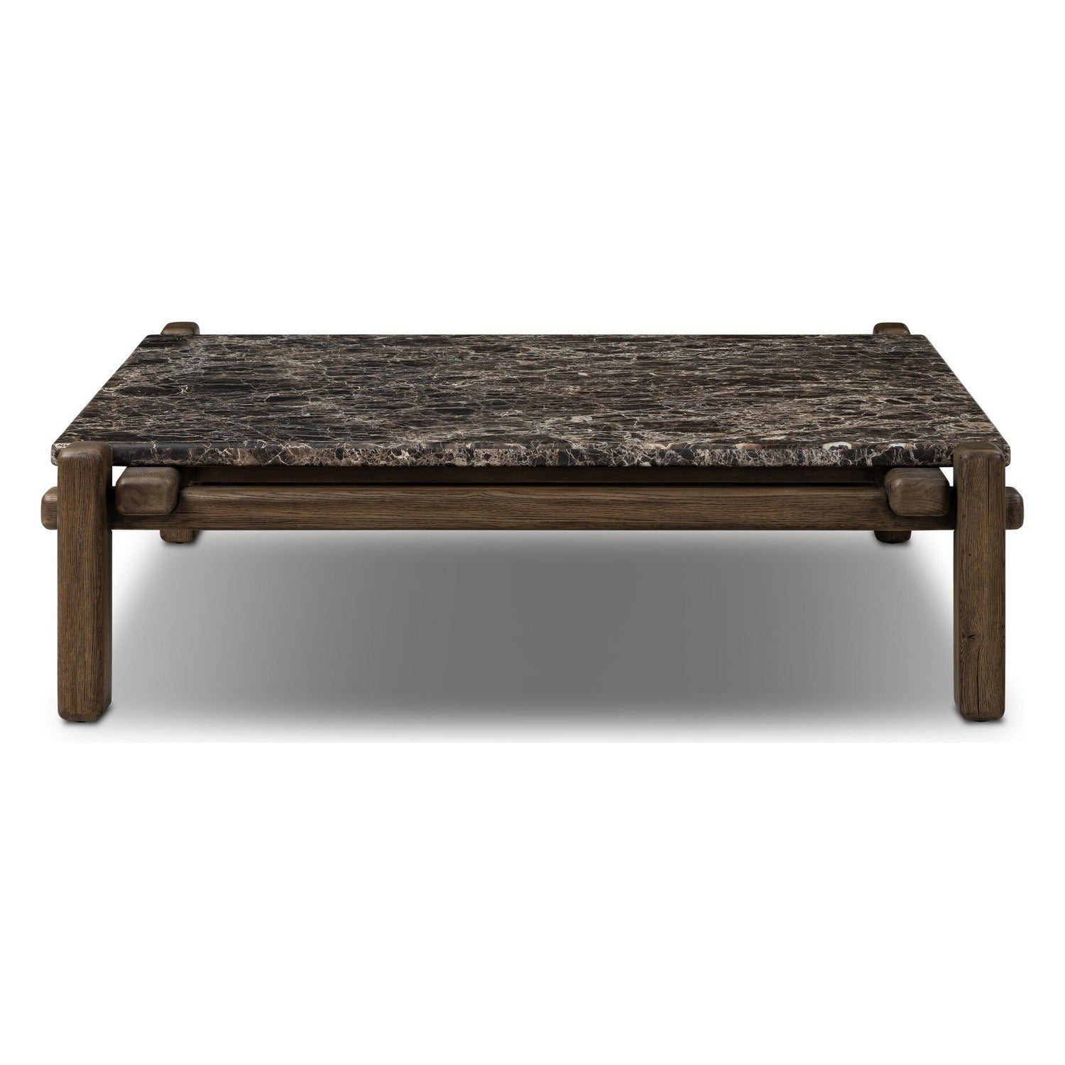 Four Hands Marcia Brown Emperador Marble Square Coffee Table