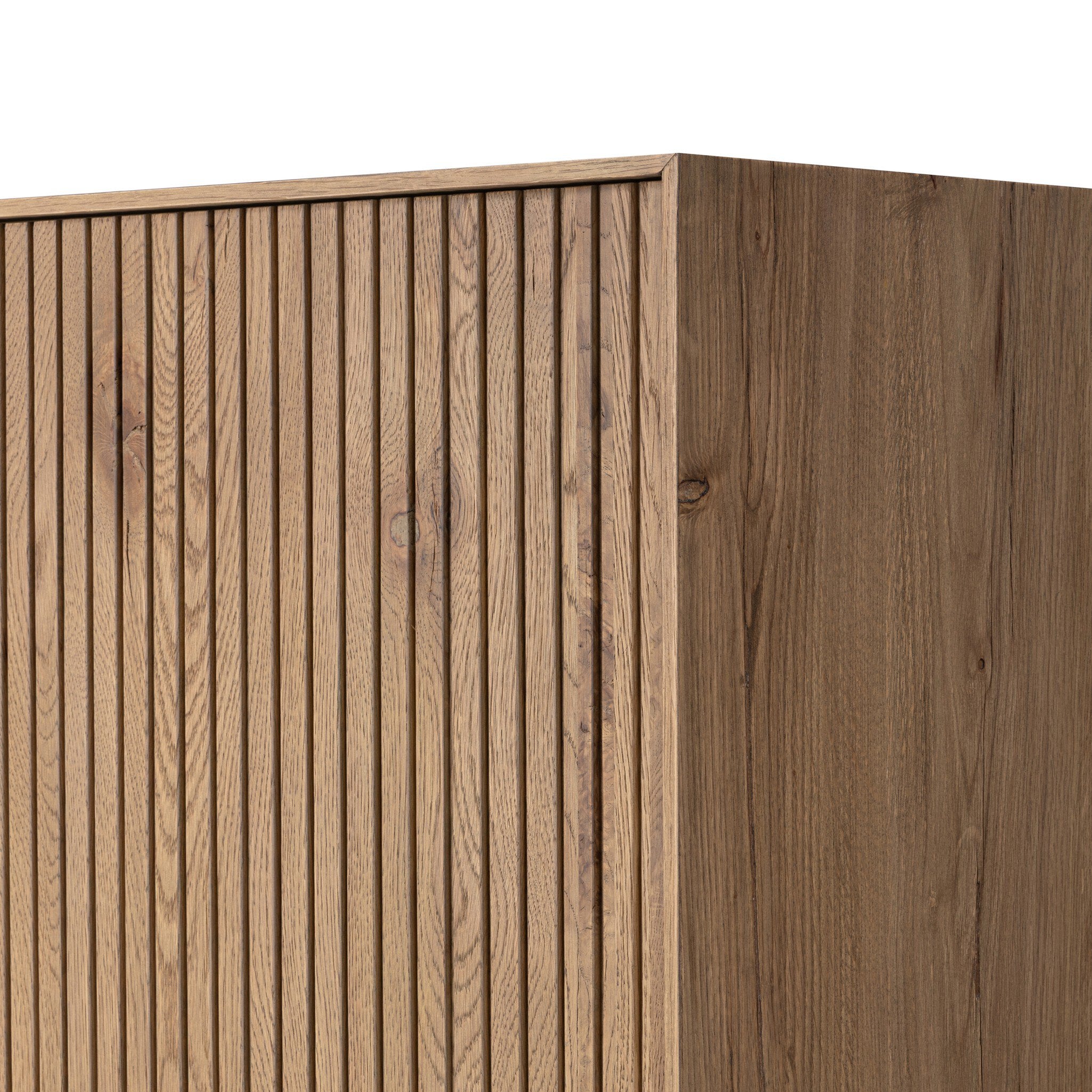 Four Hands Leo Rustic Light Natural Oak Cabinet - detail view 2