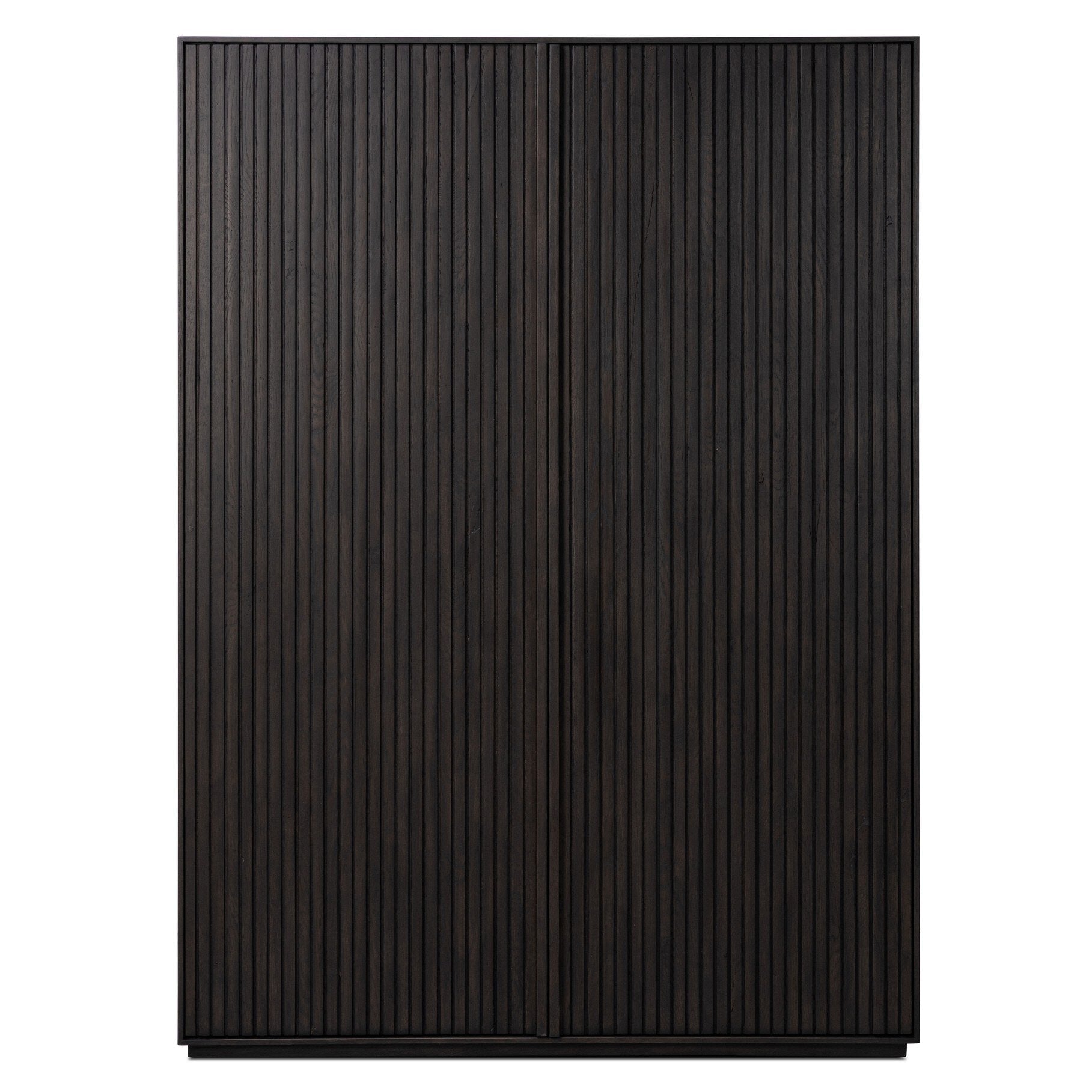 Four Hands Leo Smoked Black Cabinet - front view